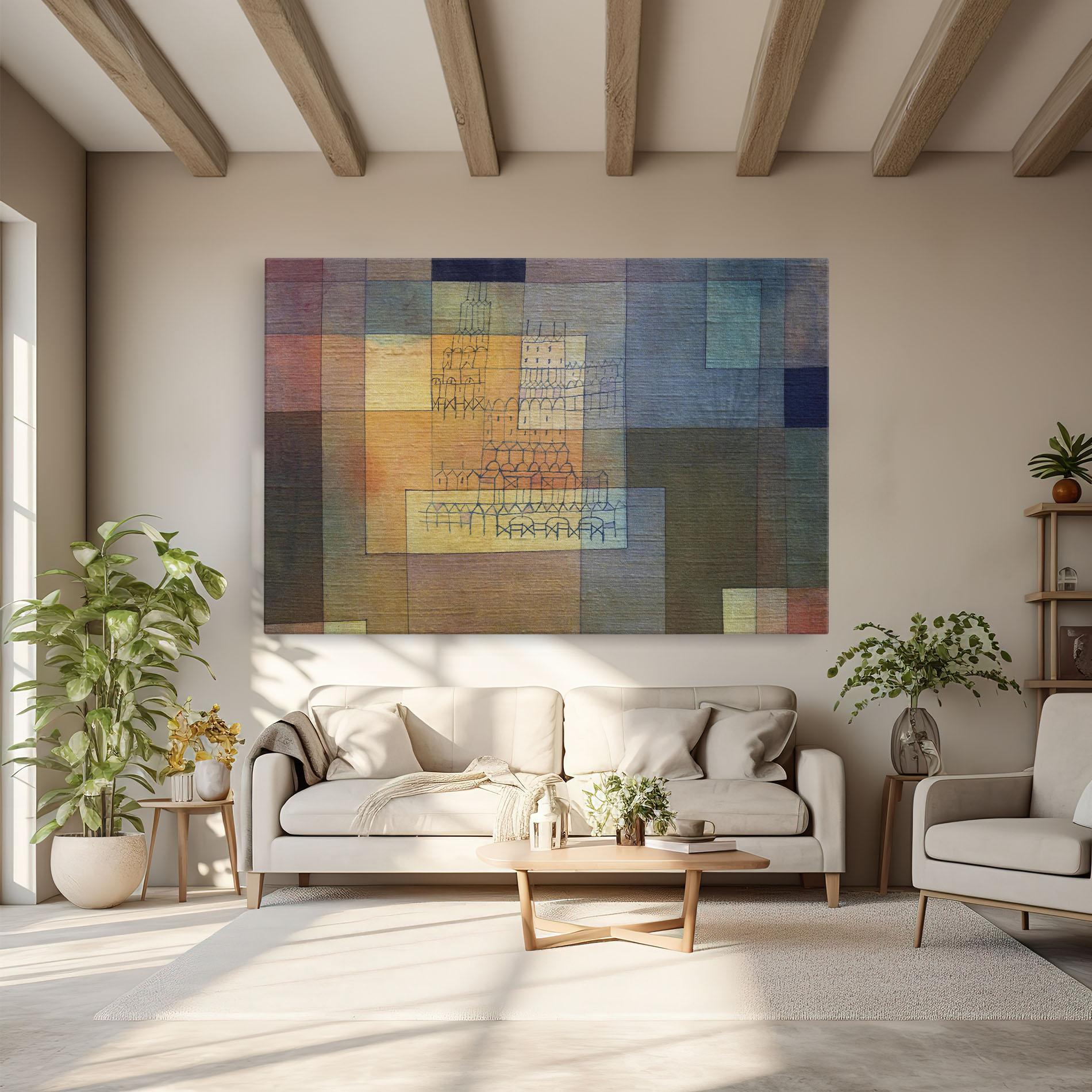 Tablou Canvas Water Color Square mockup 6