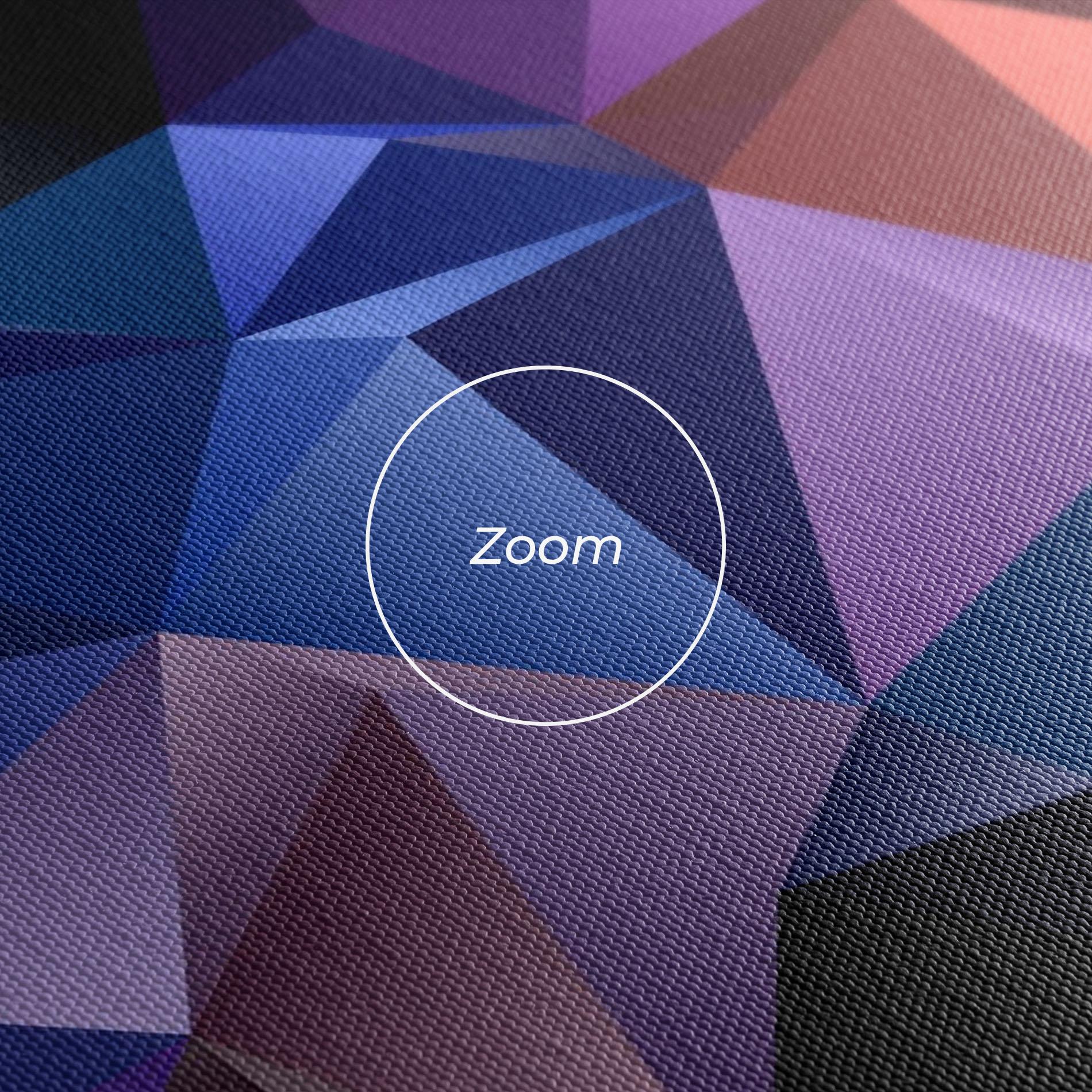 Tablou Canvas Black Purple Triangle mockup 3
