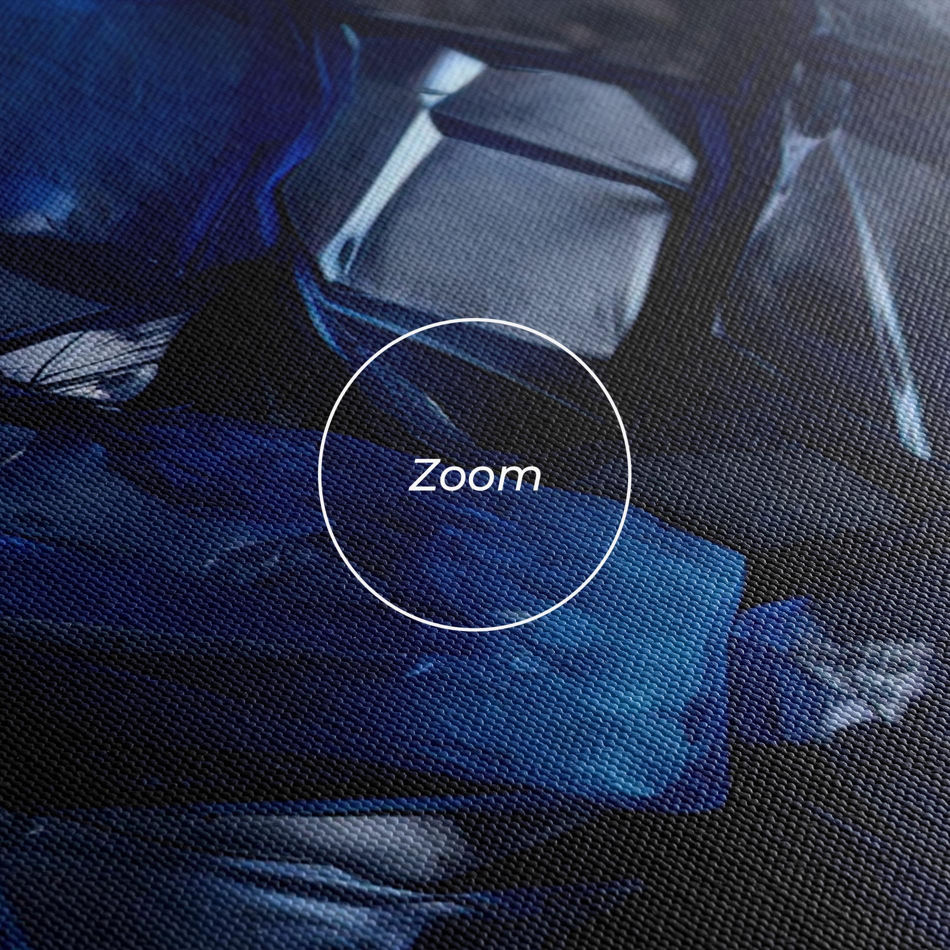 Tablou Canvas Blue Crystal Shape mockup 3