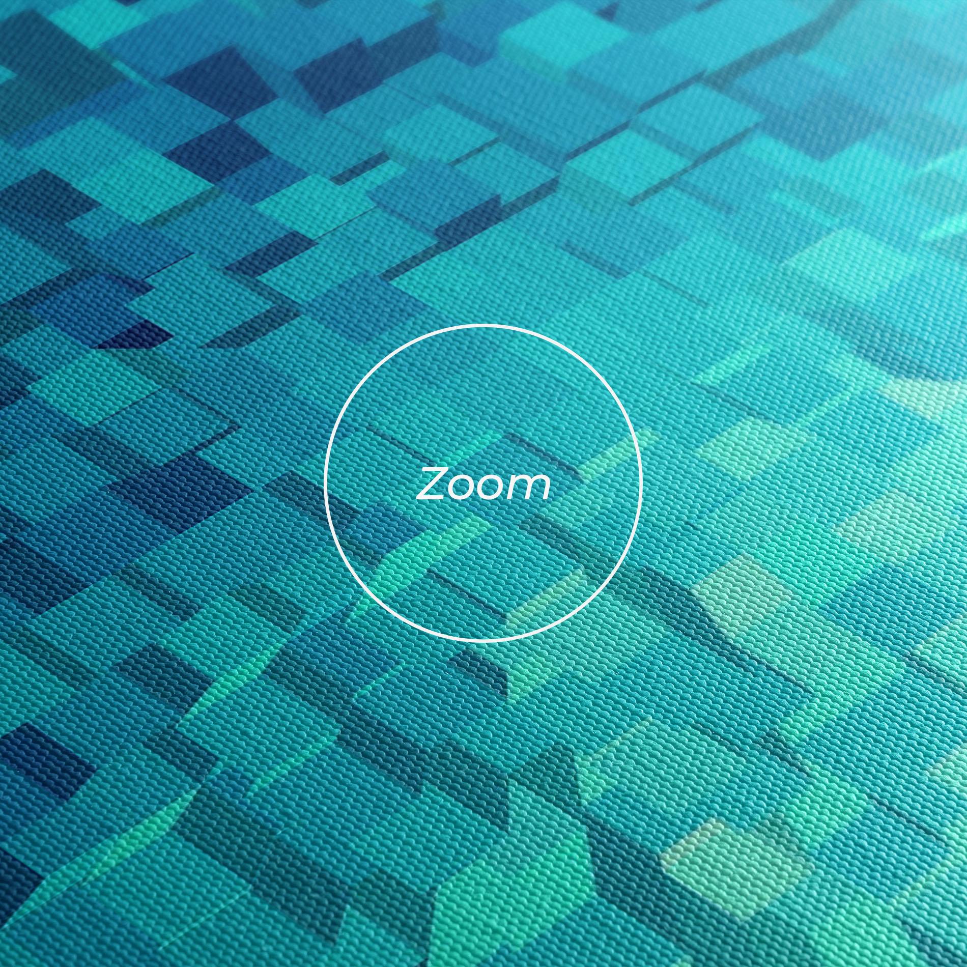 Tablou Canvas Blue Square Mix mockup 3