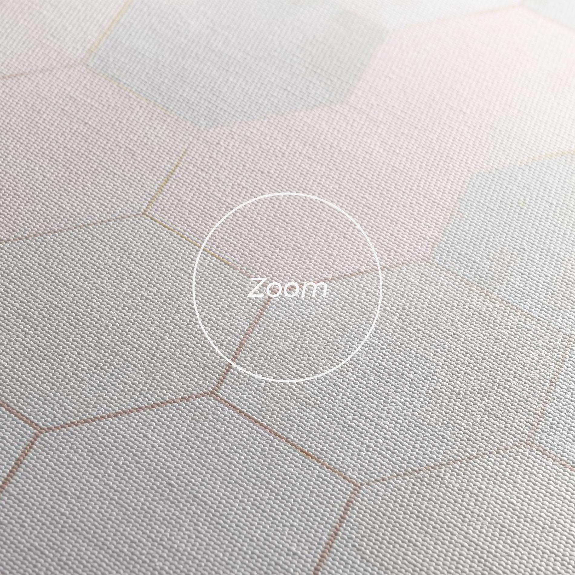 Tablou Canvas Hexagon Pink mockup 3