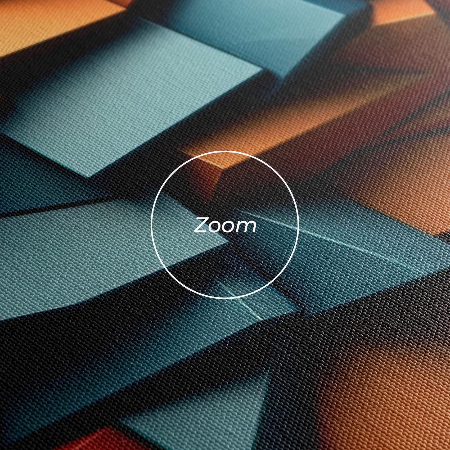 Tablou Canvas Multicolor Triangle mockup 3