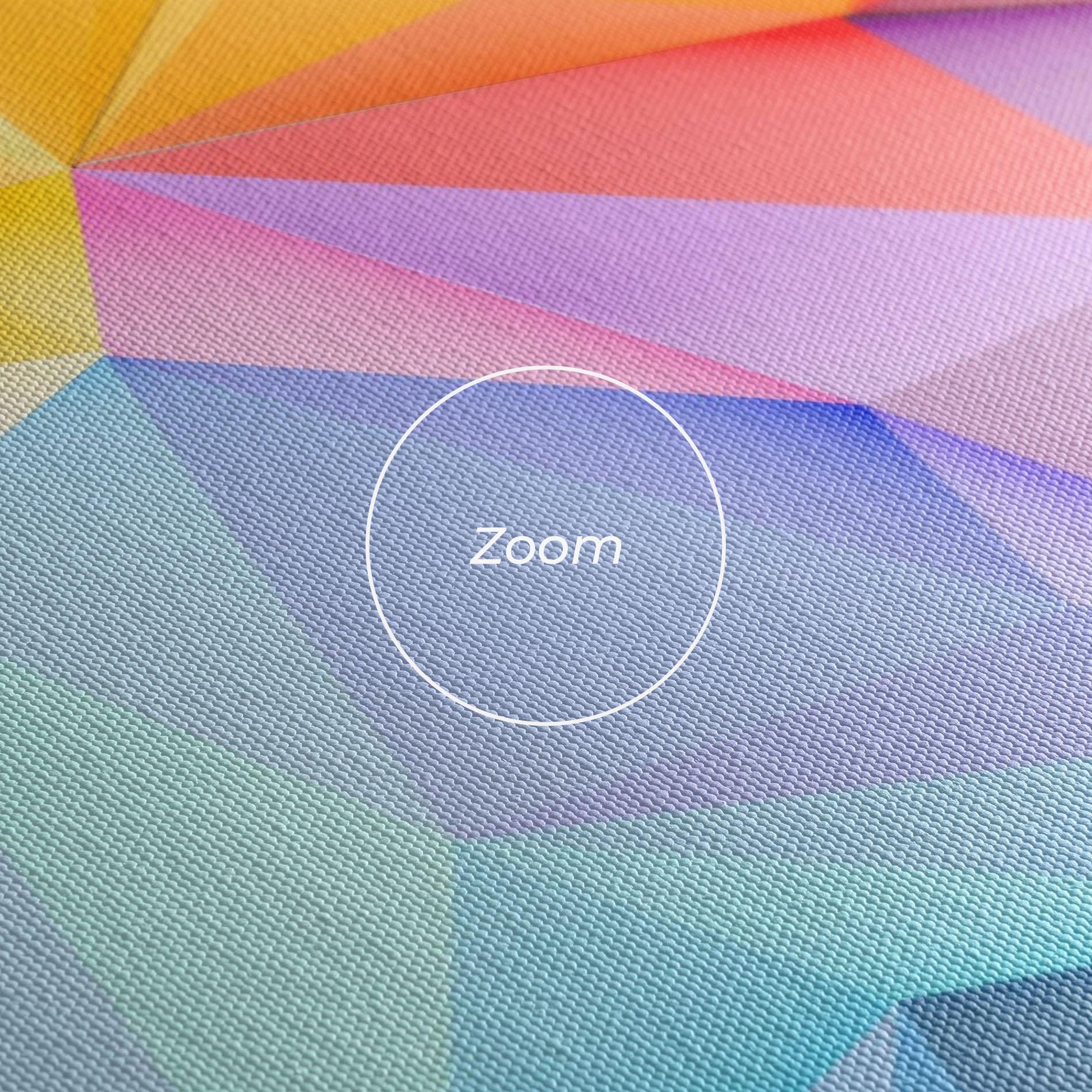 Tablou Canvas Rainbow Triangle Mix mockup 3