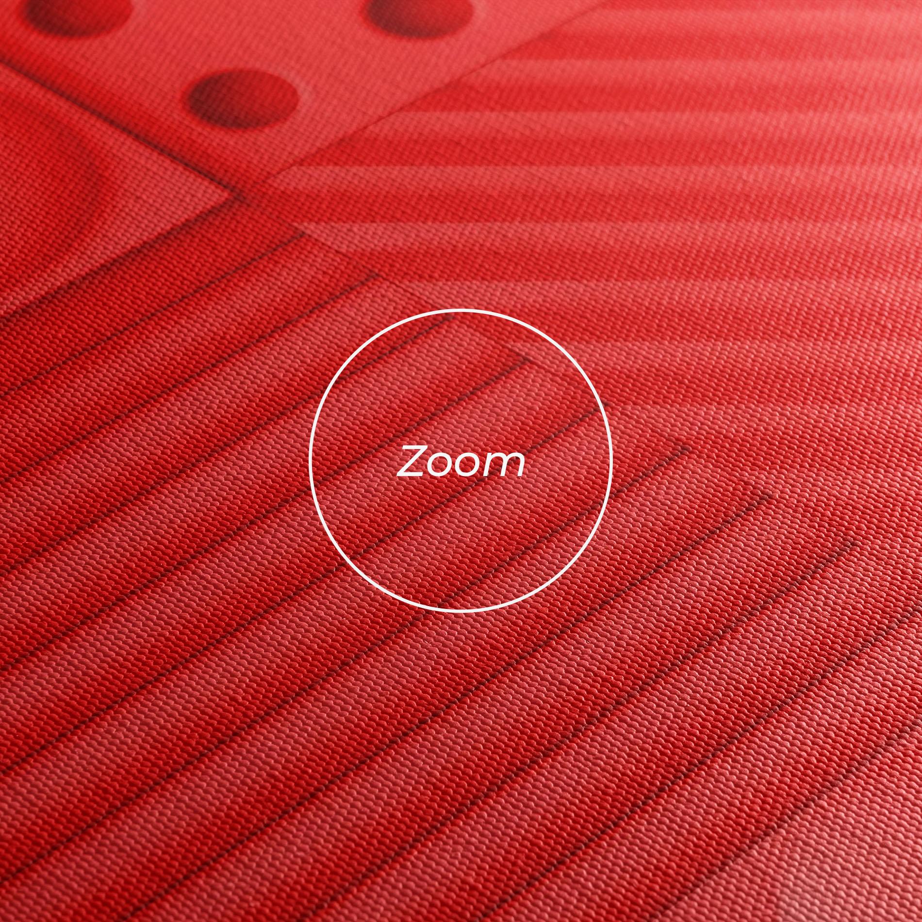 Tablou Canvas Red Square Circle mockup 3