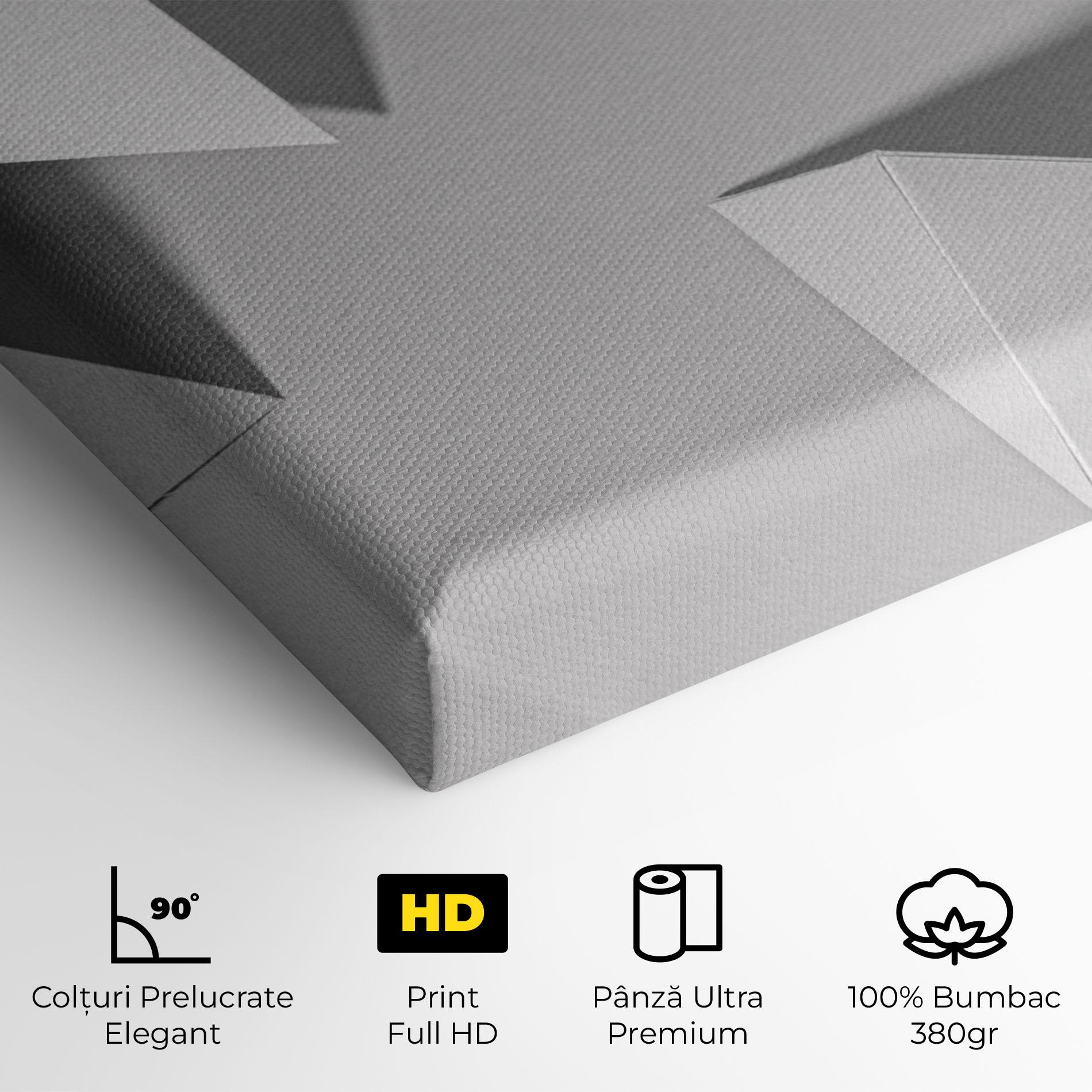 Tablou Canvas 3d White Triangle mockup 4