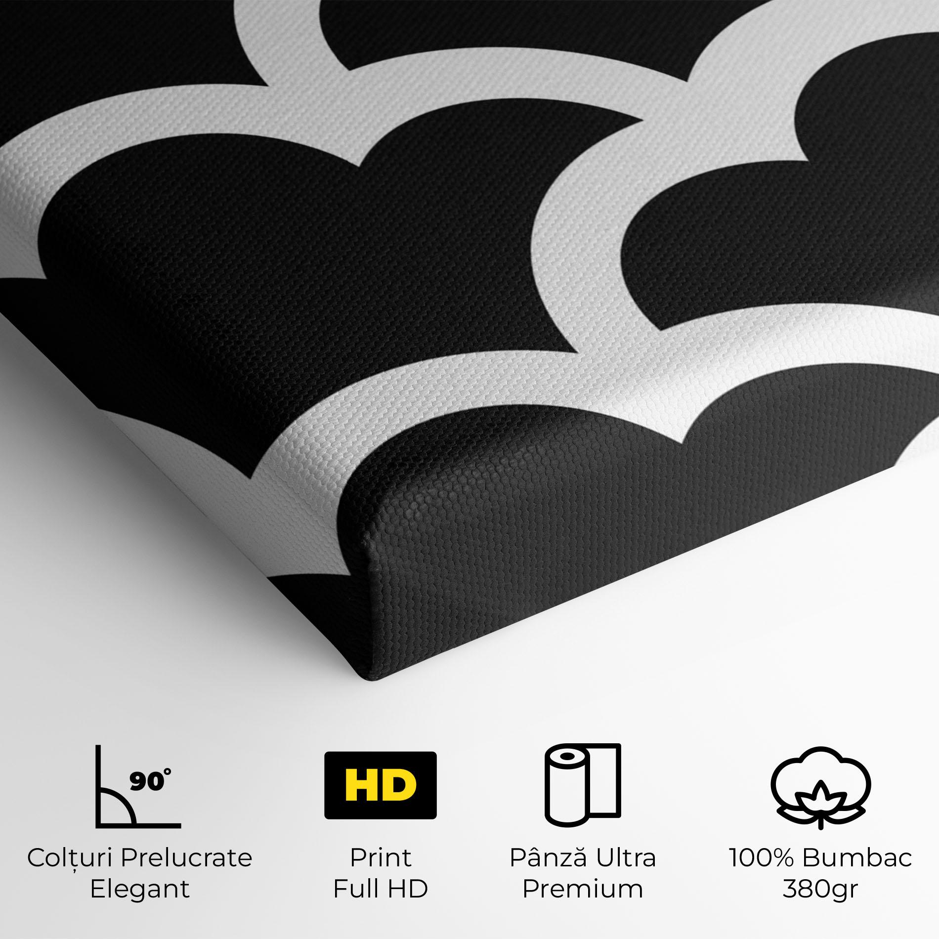 Tablou Canvas Black Clouds mockup 4