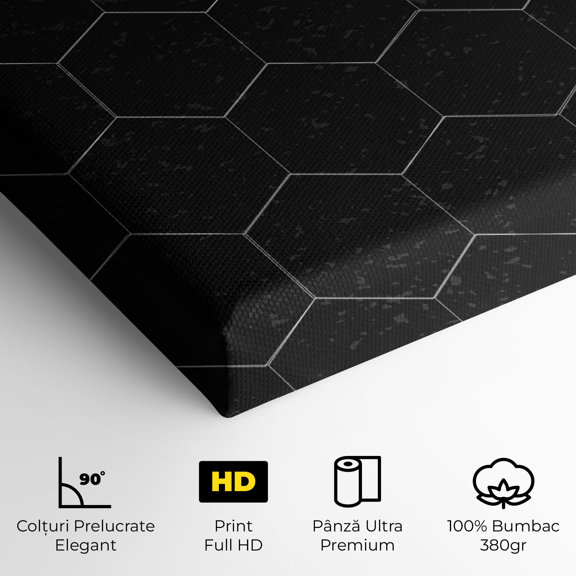 Black Hexagon mockup 4