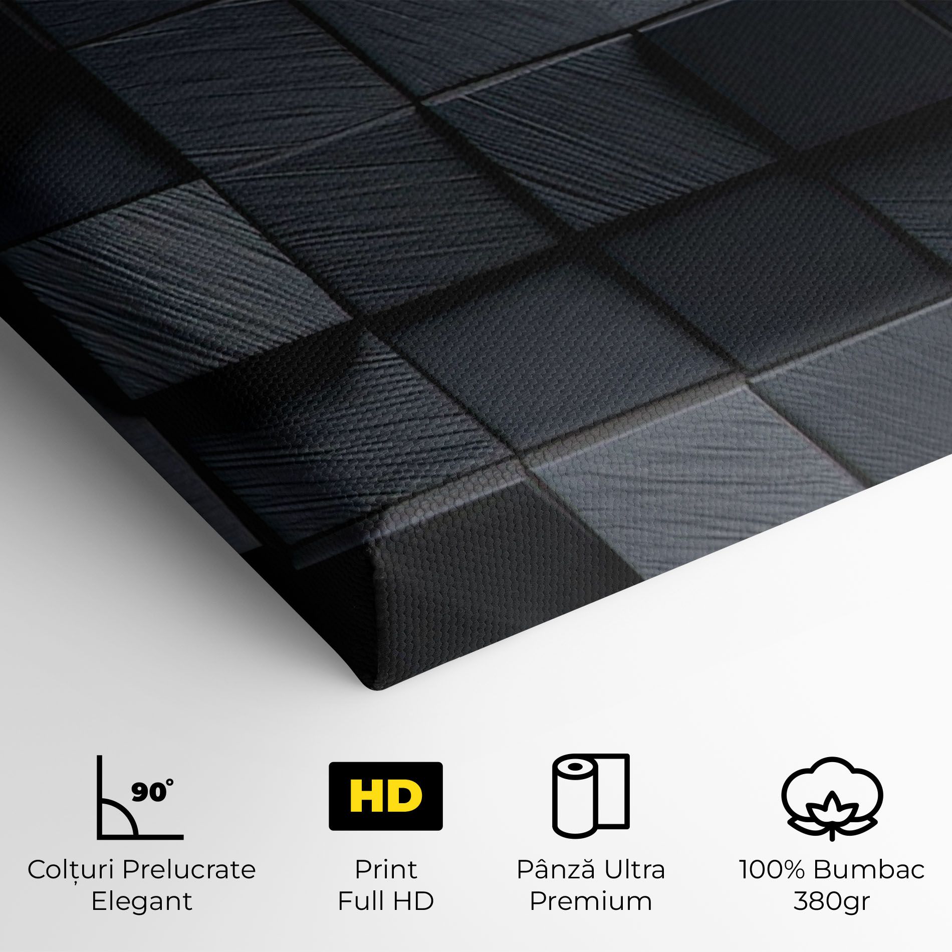 Black Square Pattern mockup 4