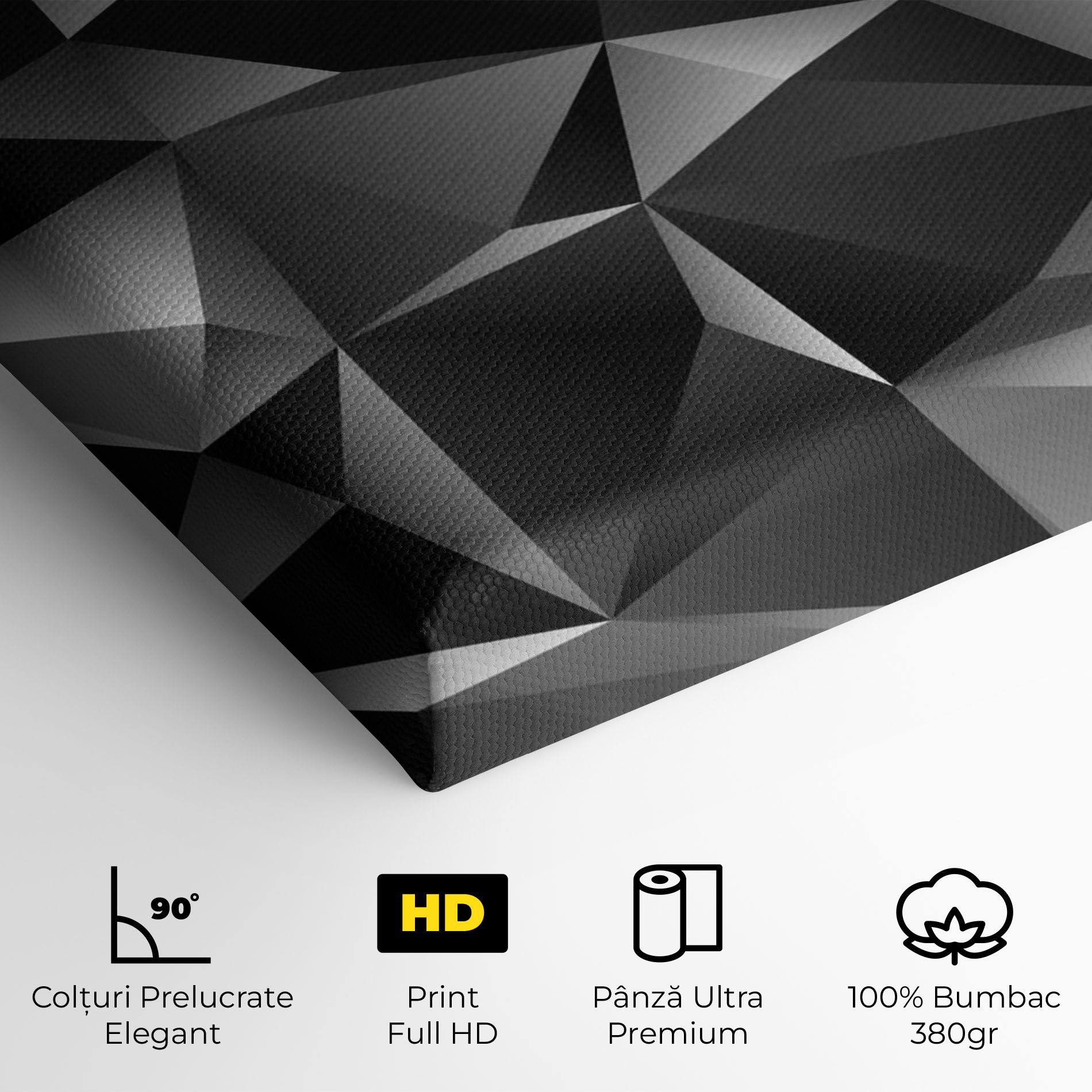 Black Triangle Pattern mockup 4