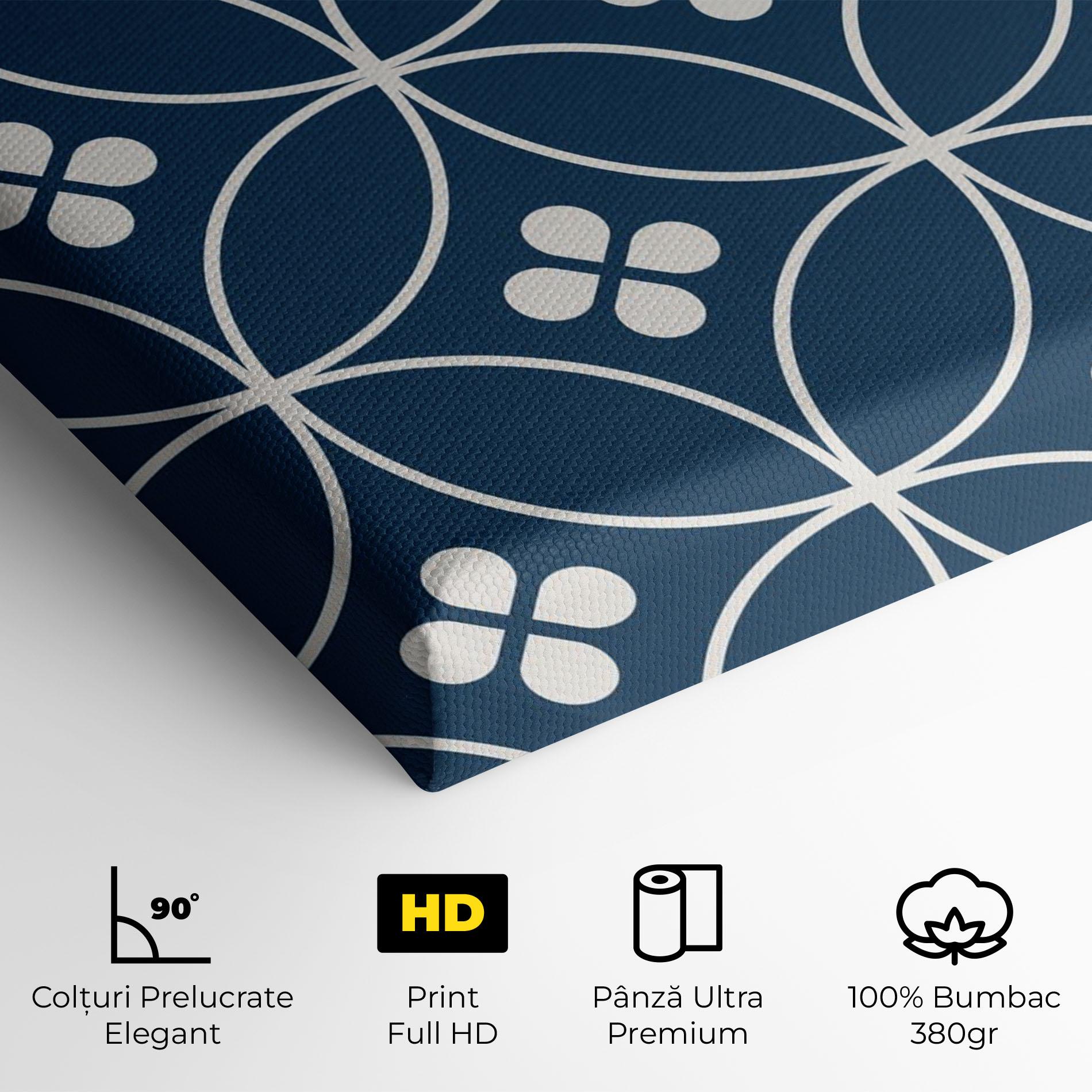 Tablou Canvas Blue Circle mockup 4