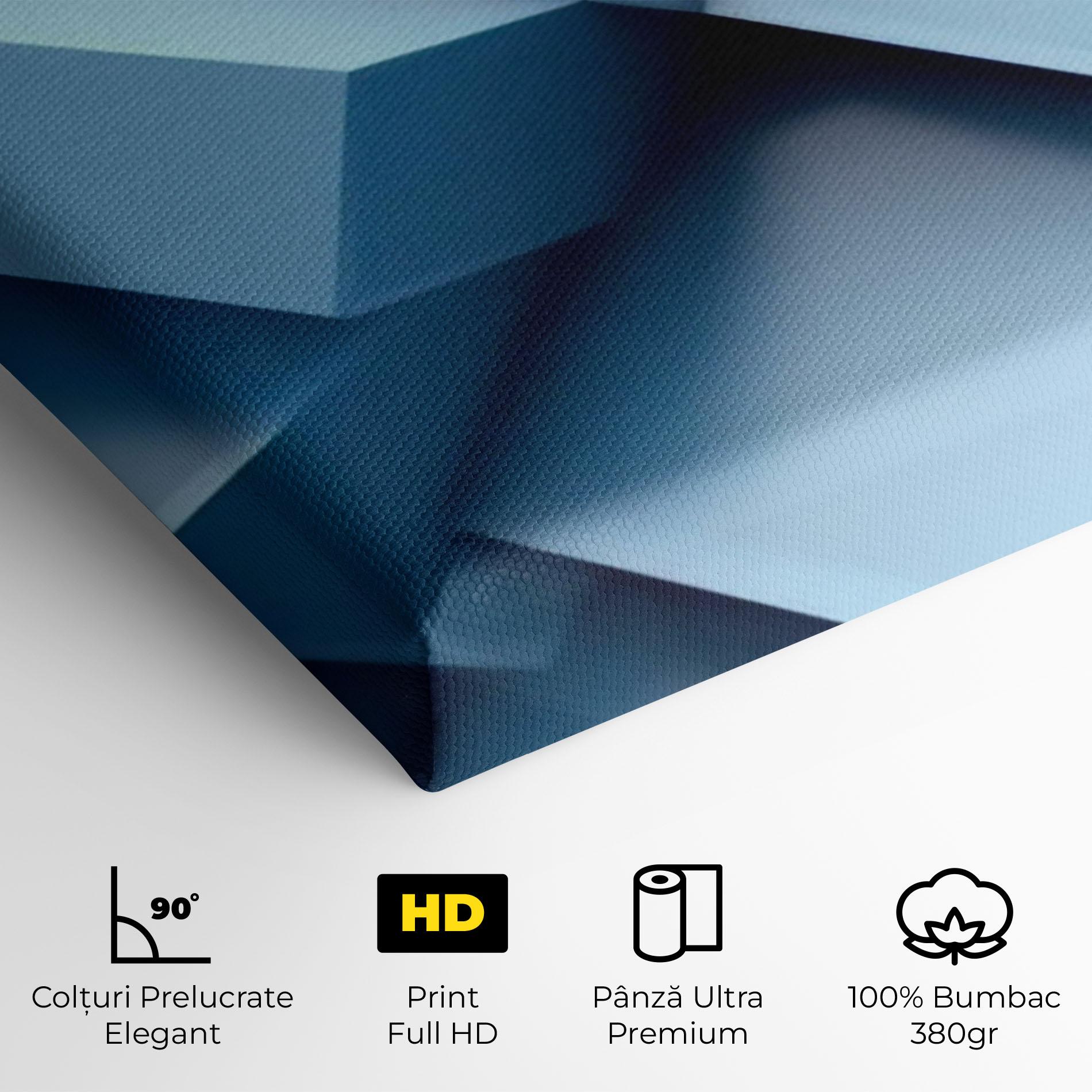 Tablou Canvas Light Blue Shapes Mix mockup 4