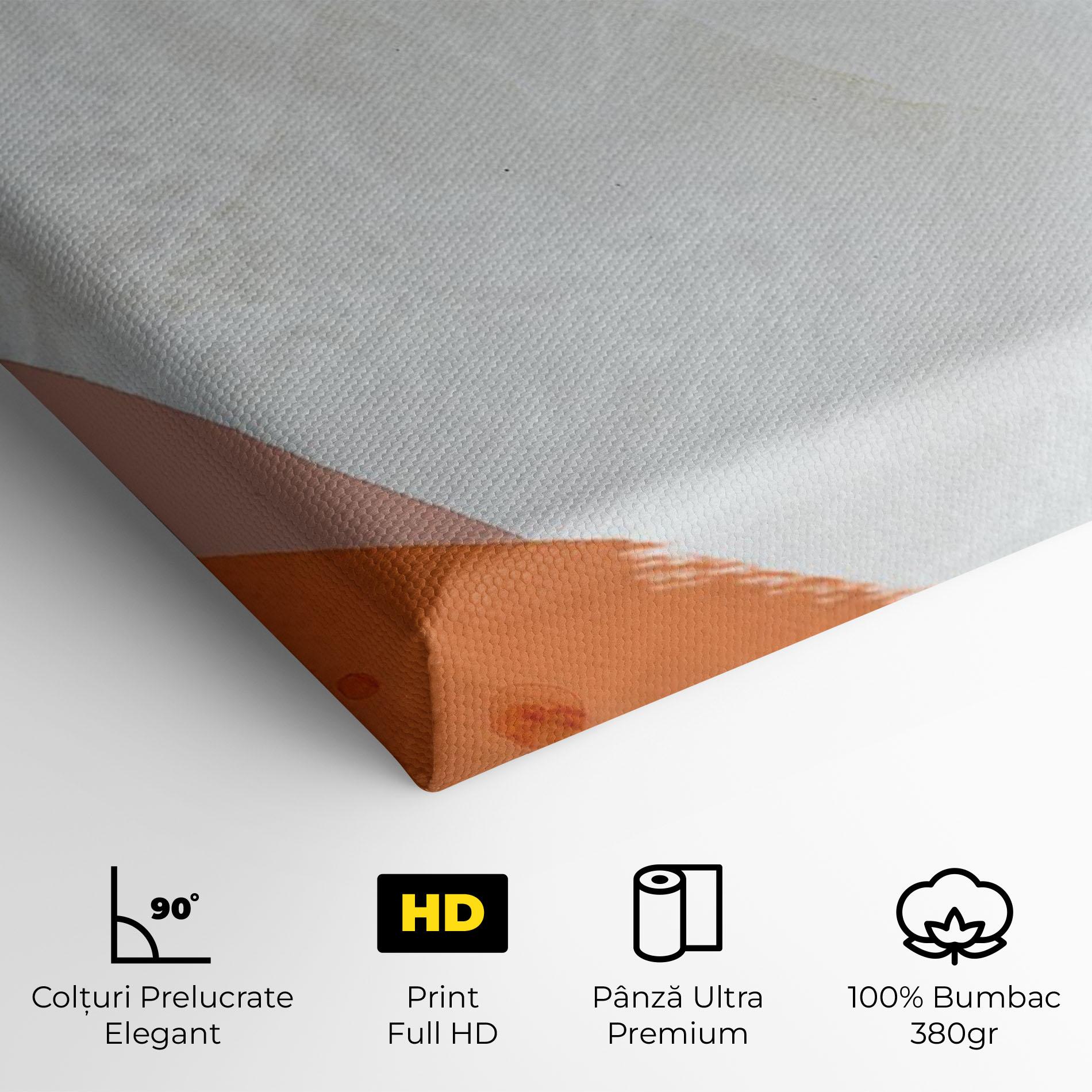 Tablou Canvas Orange Yellow Line mockup 4