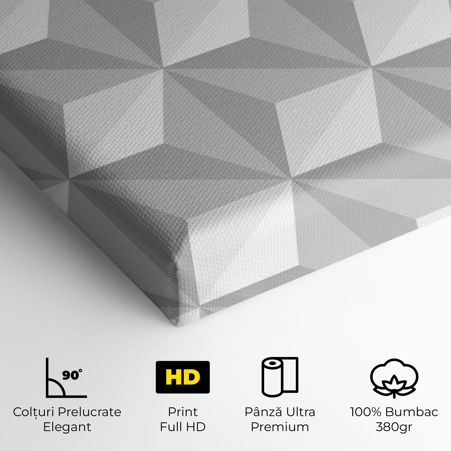 White Triangle Pattern mockup 4