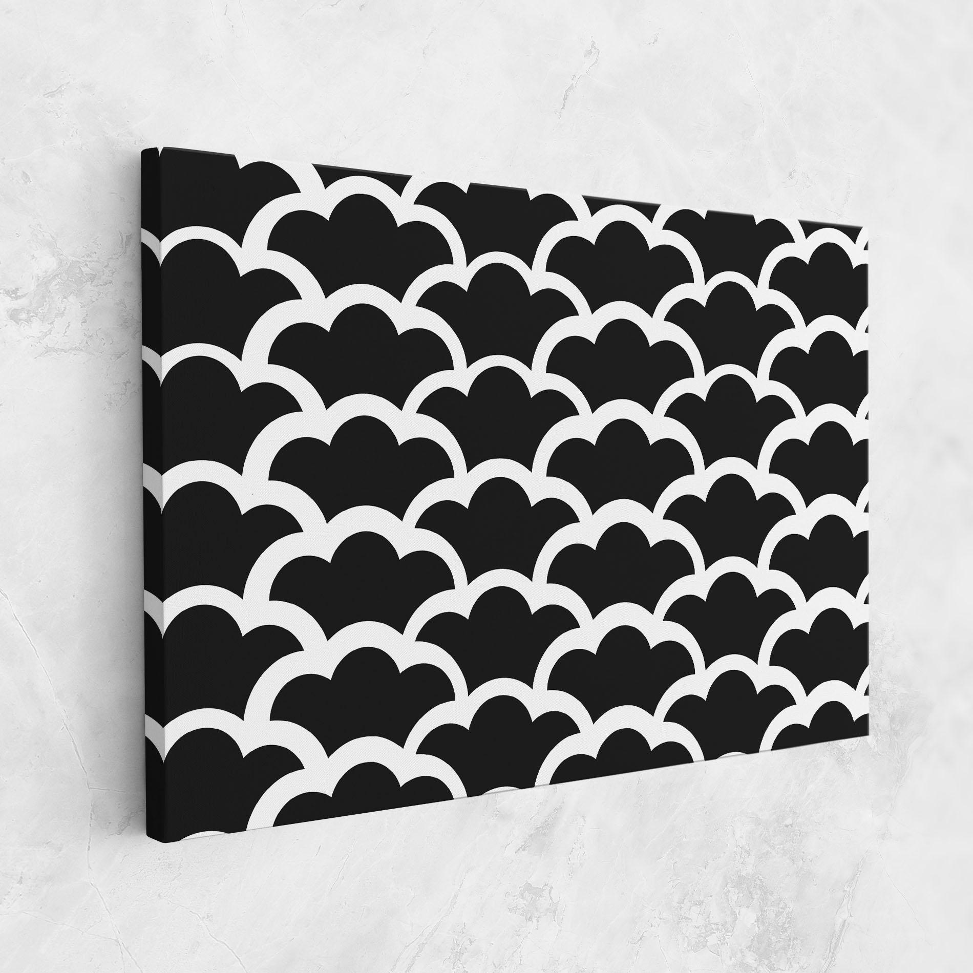 Tablou Canvas Black Clouds mockup 1