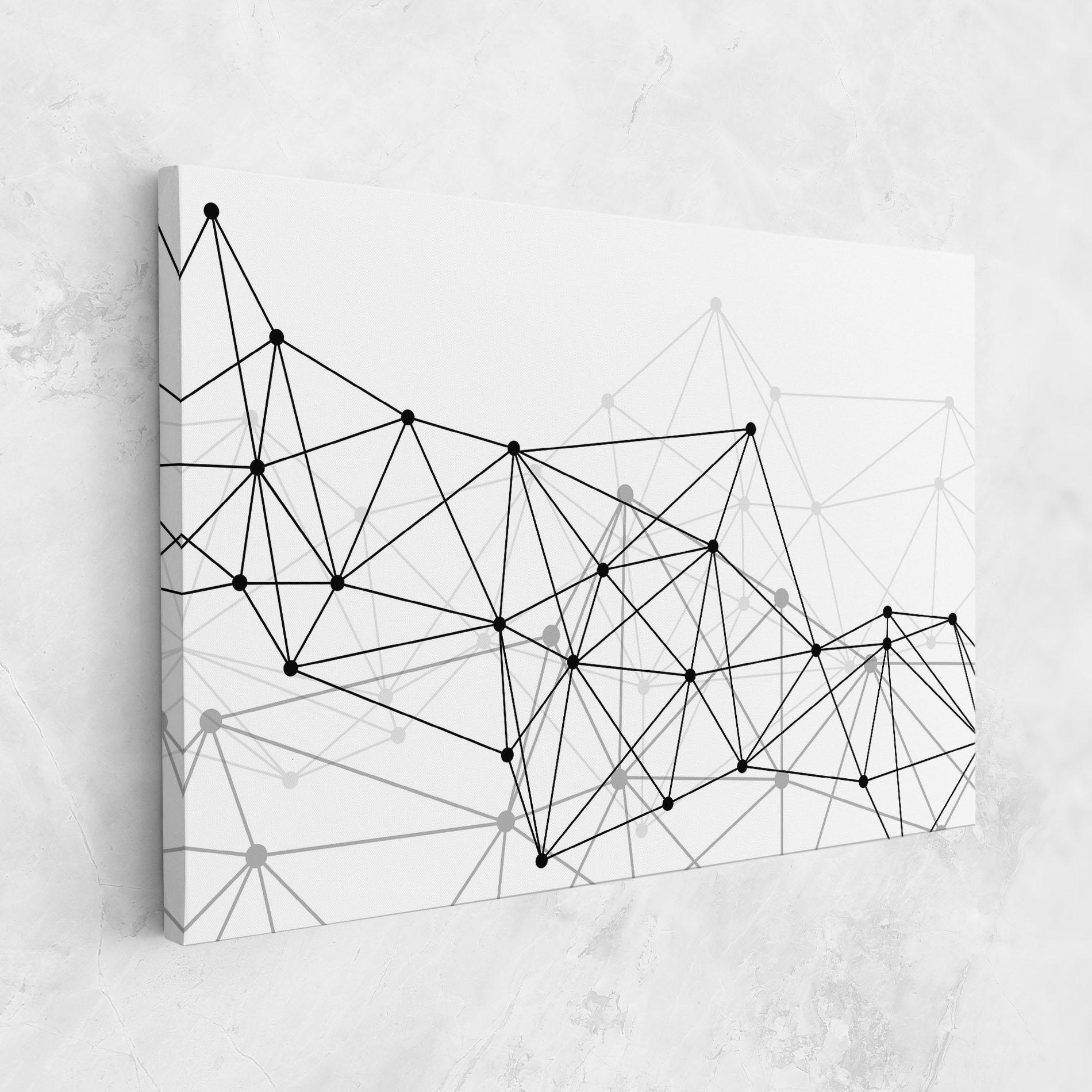 Tablou Canvas Black Connecting mockup 1