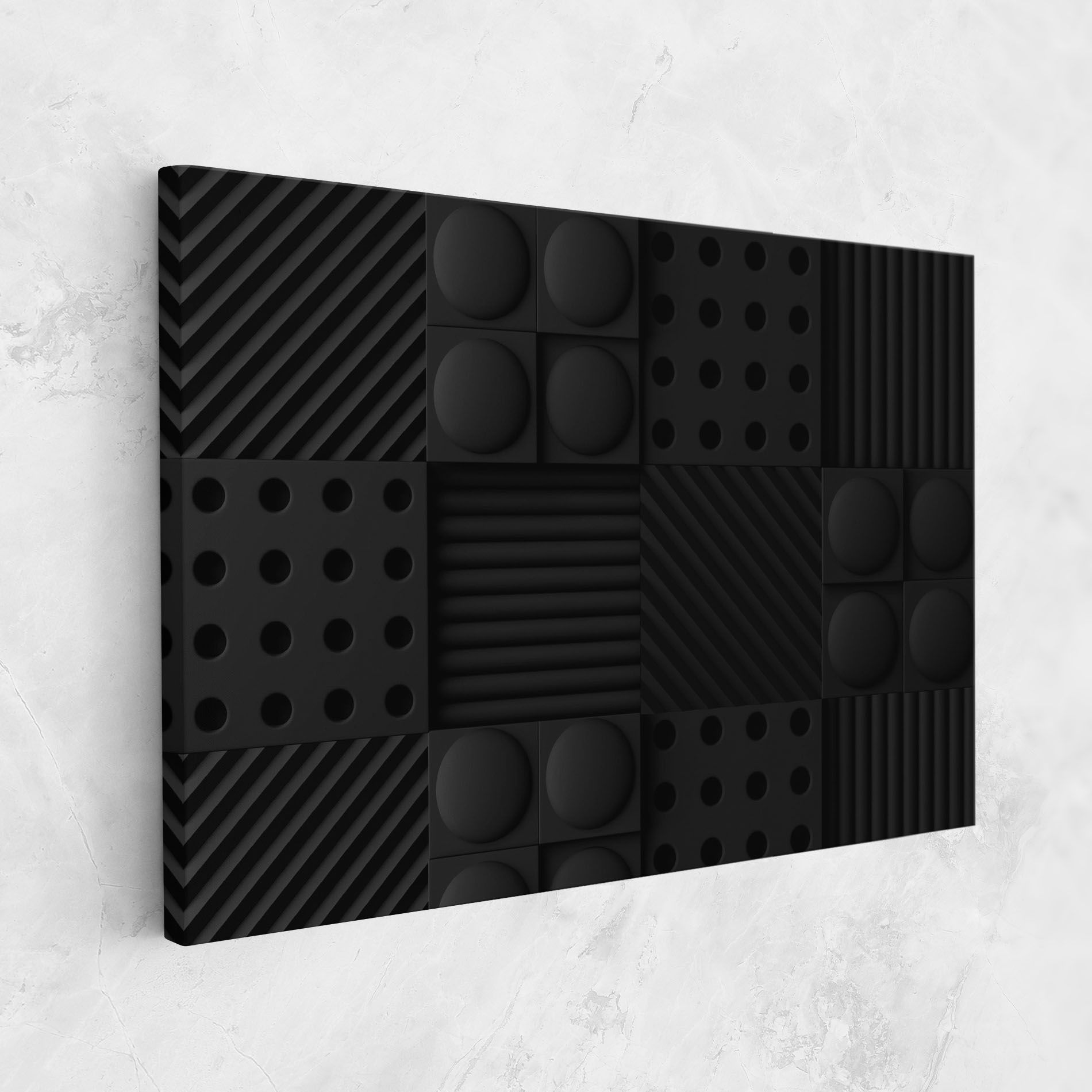 Black Square Circle mockup 1