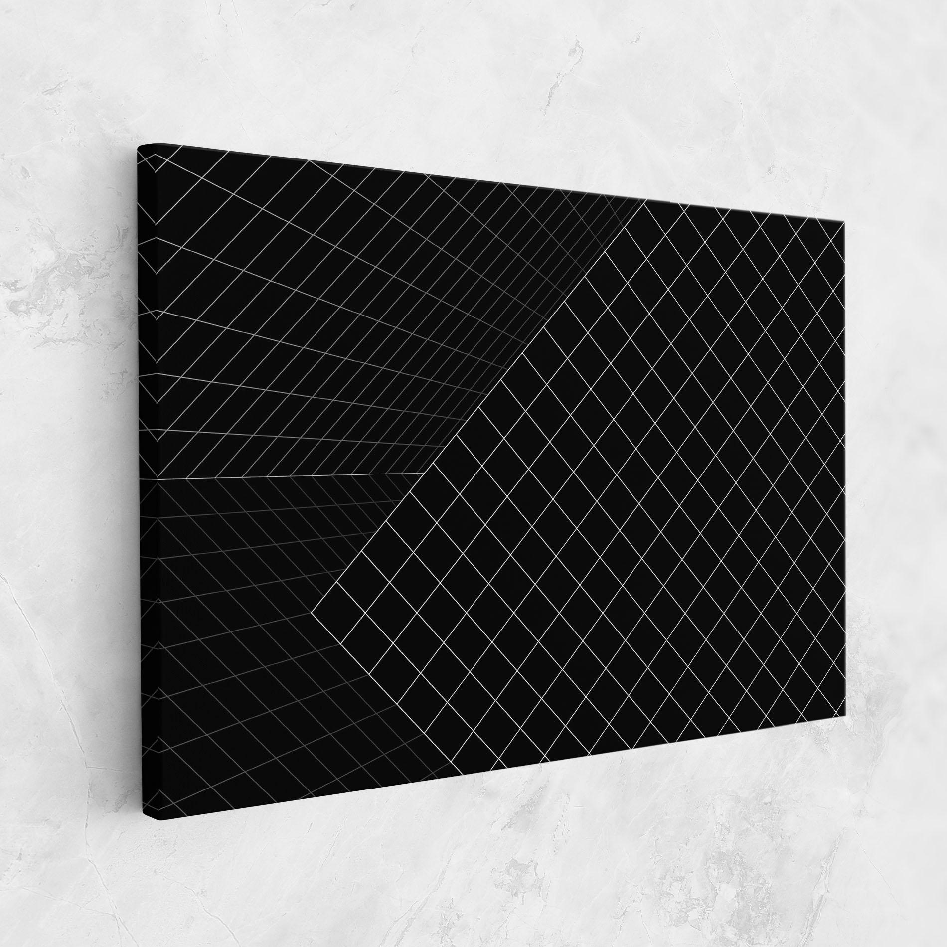 Tablou Canvas Black Square mockup 1