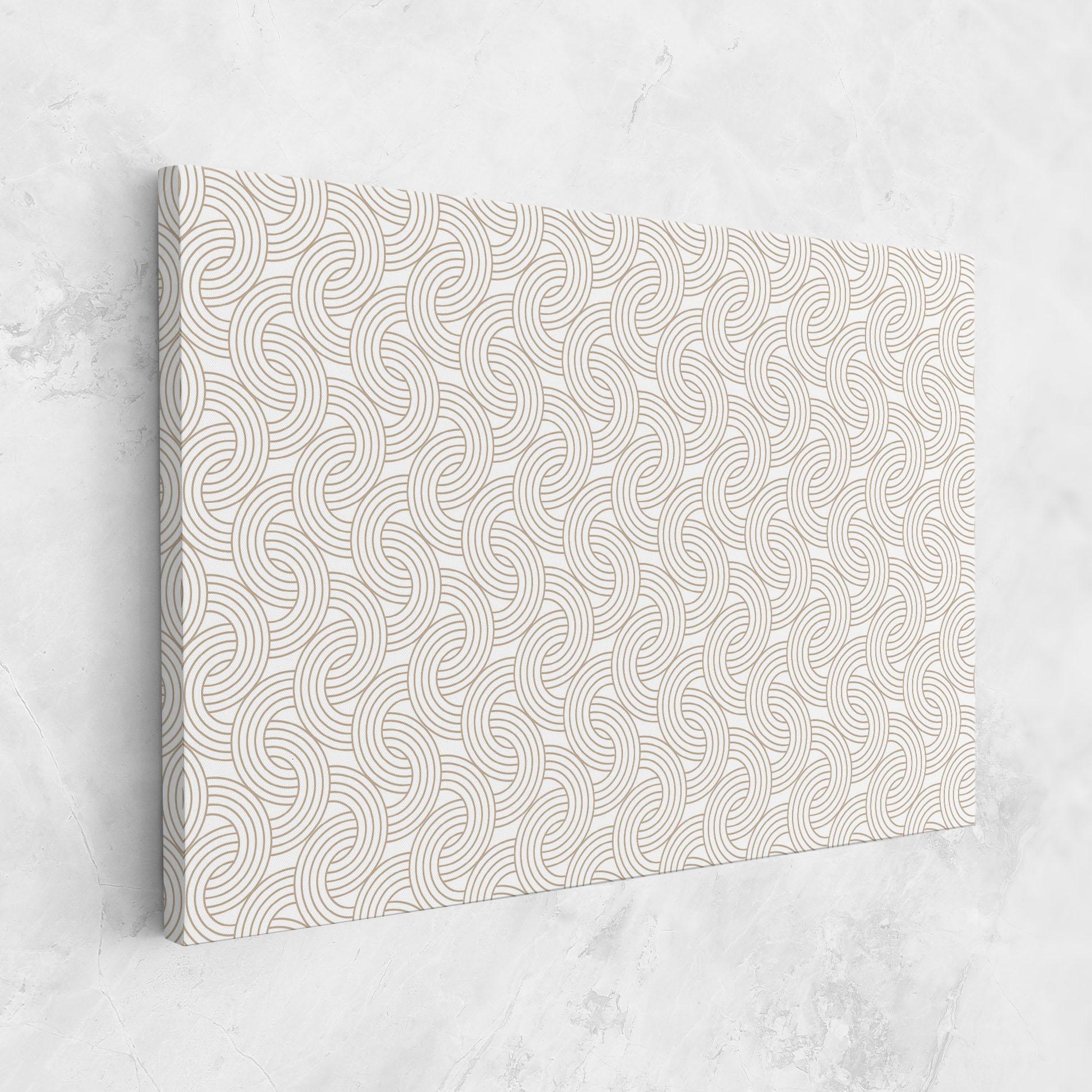 Tablou Canvas Cream Lines mockup 1