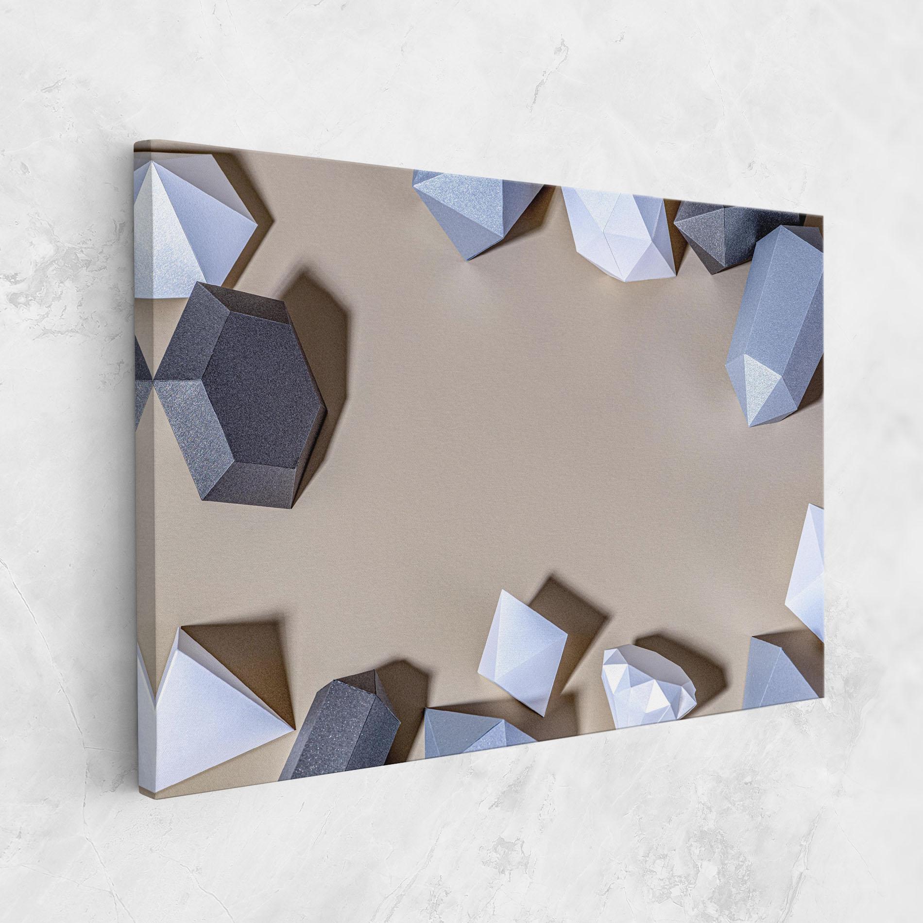 Tablou Canvas Geometric 3d Shapes mockup 1