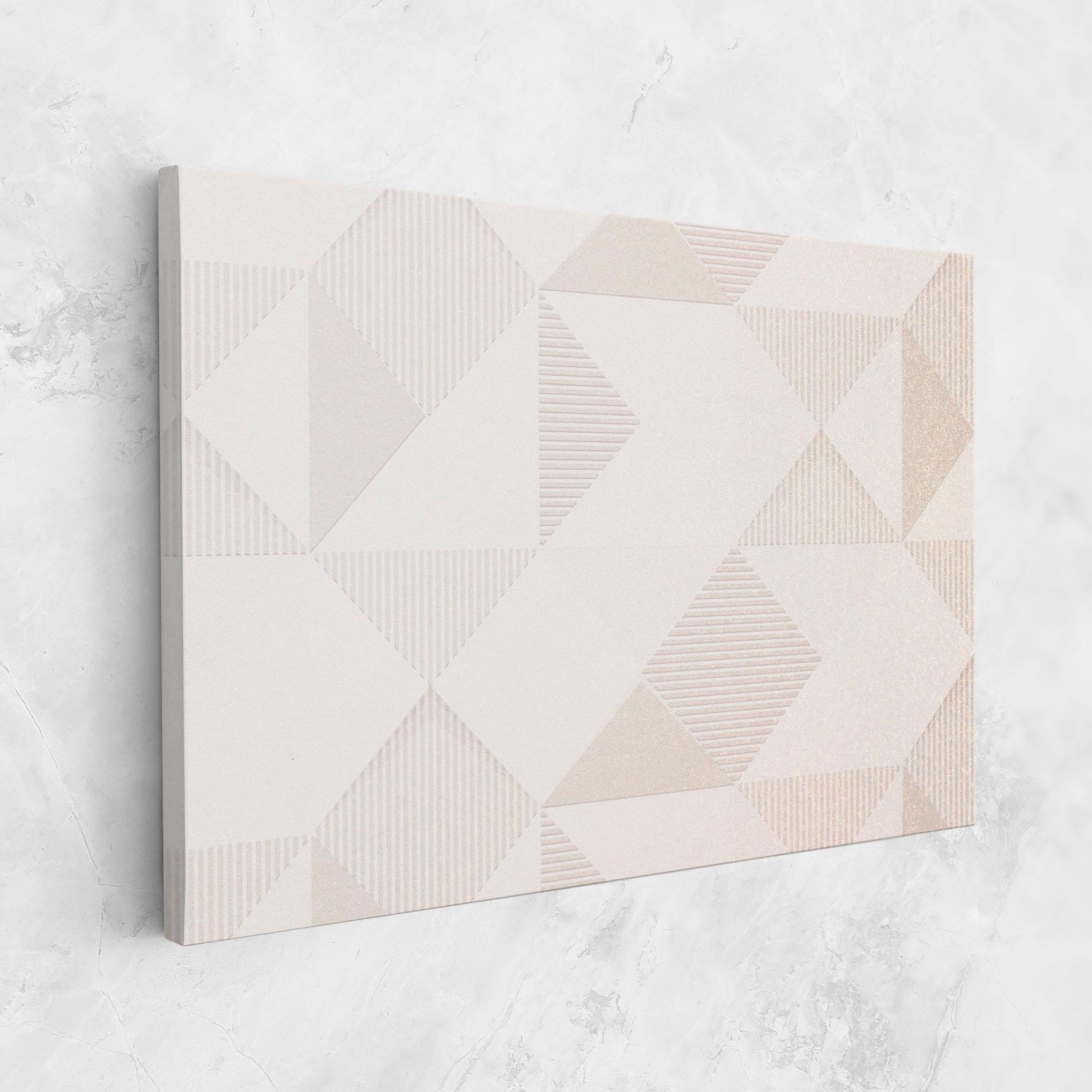 Tablou Canvas Light Cream Rhombus mockup 1