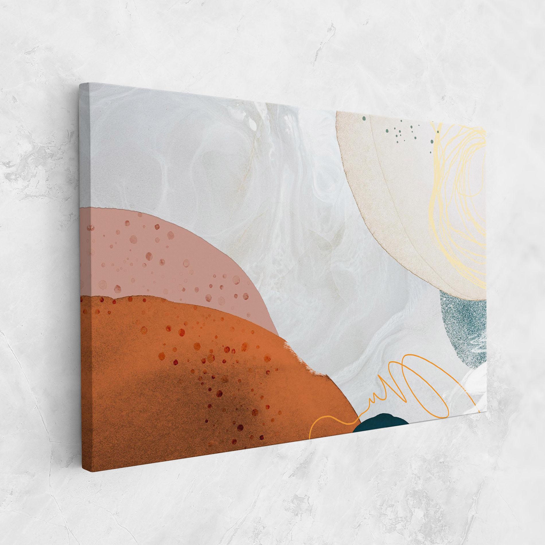 Tablou Canvas Orange Yellow Line mockup 1