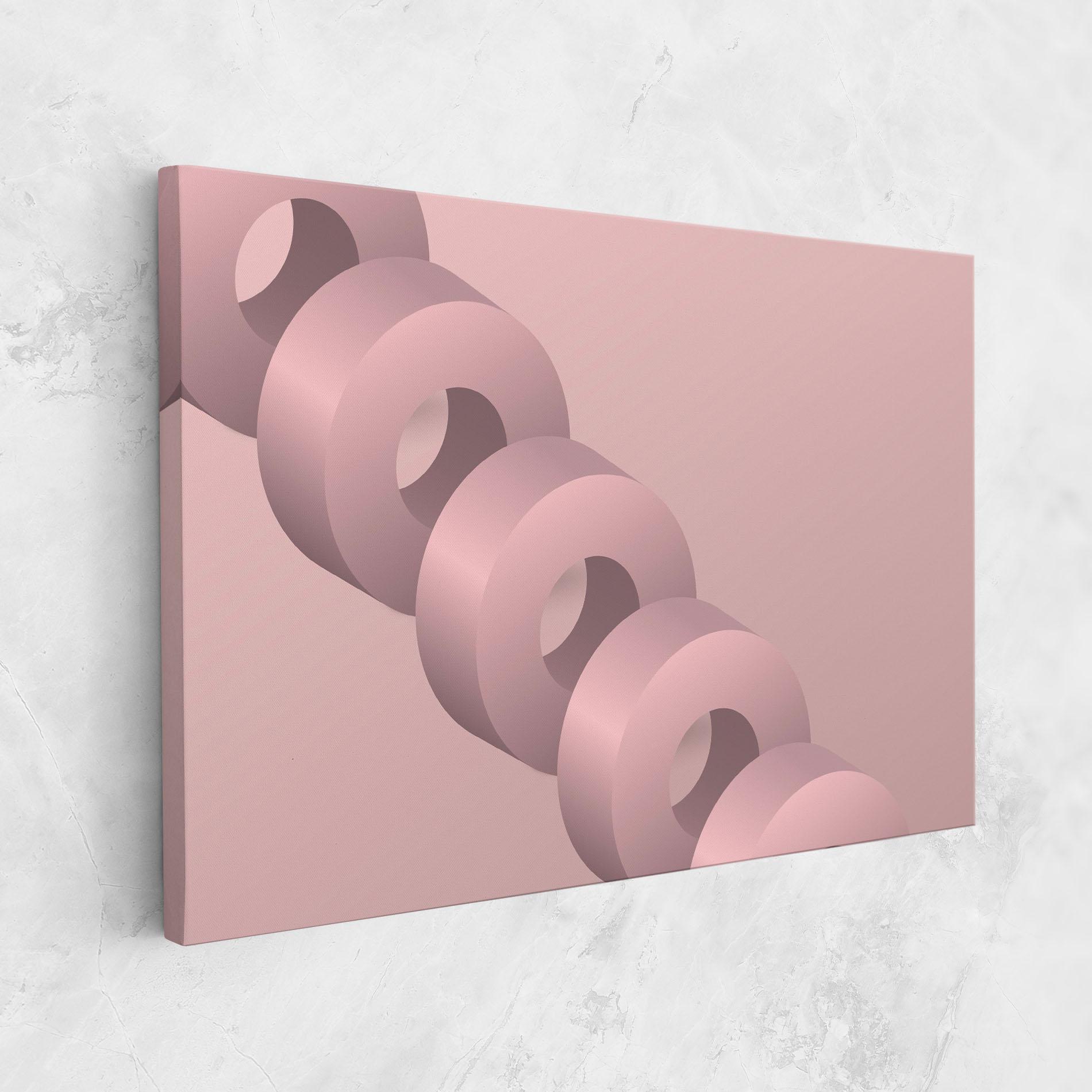 Tablou Canvas Pink Circle mockup 1