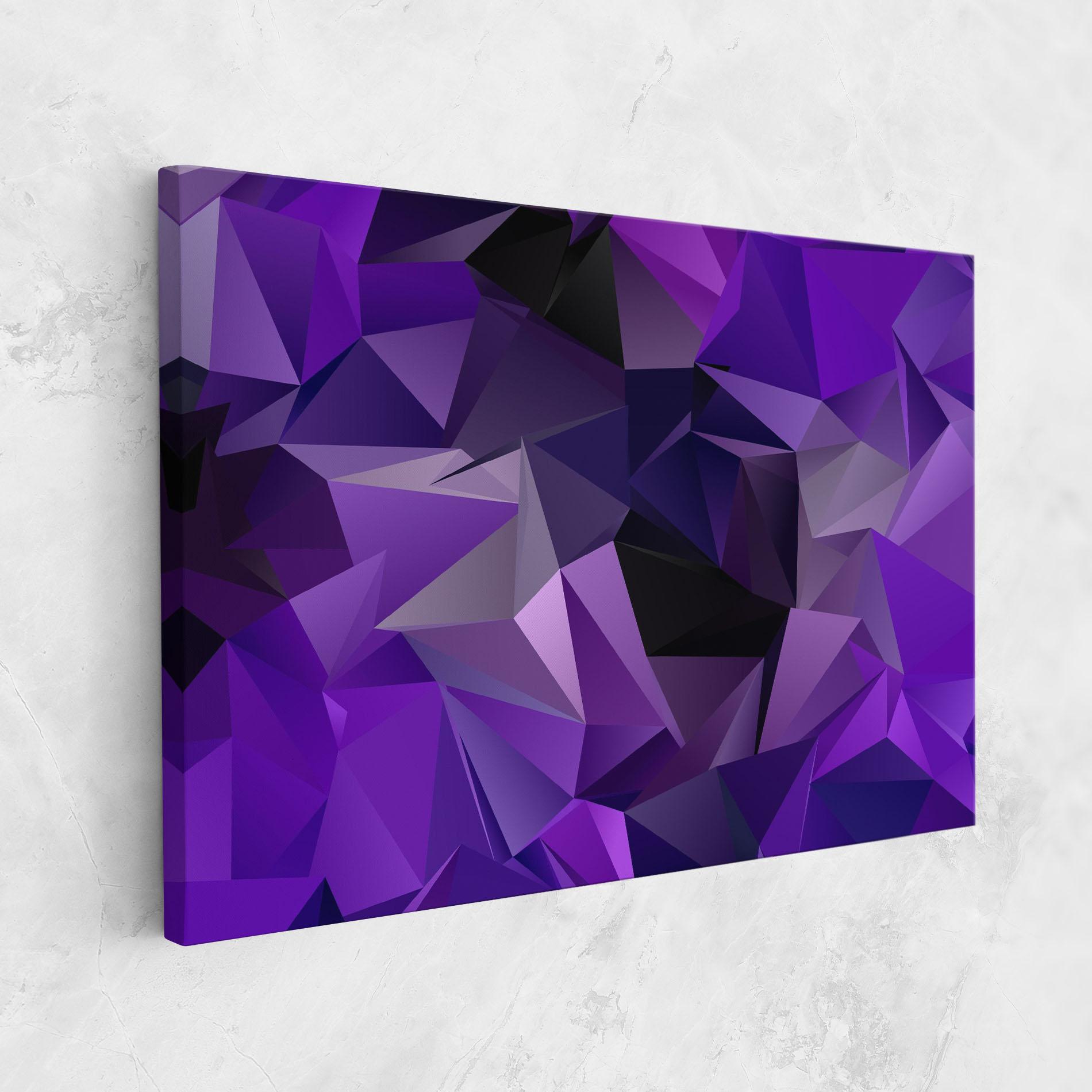 Tablou Canvas Purple Triangle Mix mockup 1