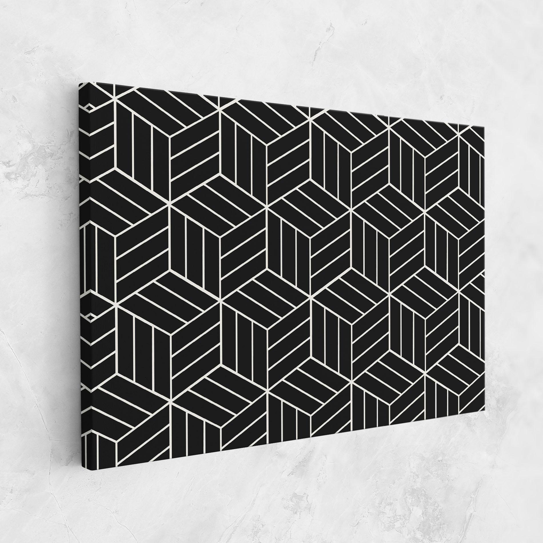 Tablou Canvas White Square mockup 1