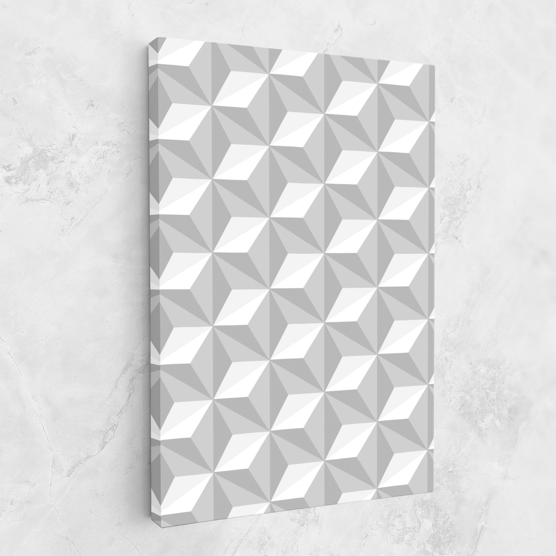White Triangle Pattern mockup 1