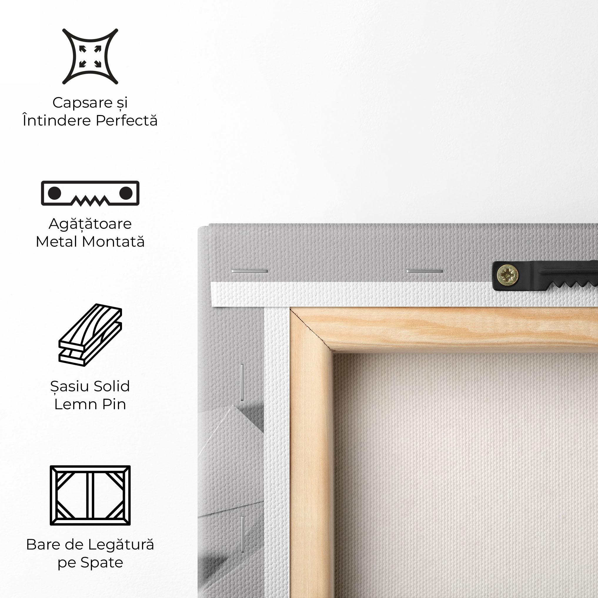 Tablou Canvas 3d White Triangle mockup 5