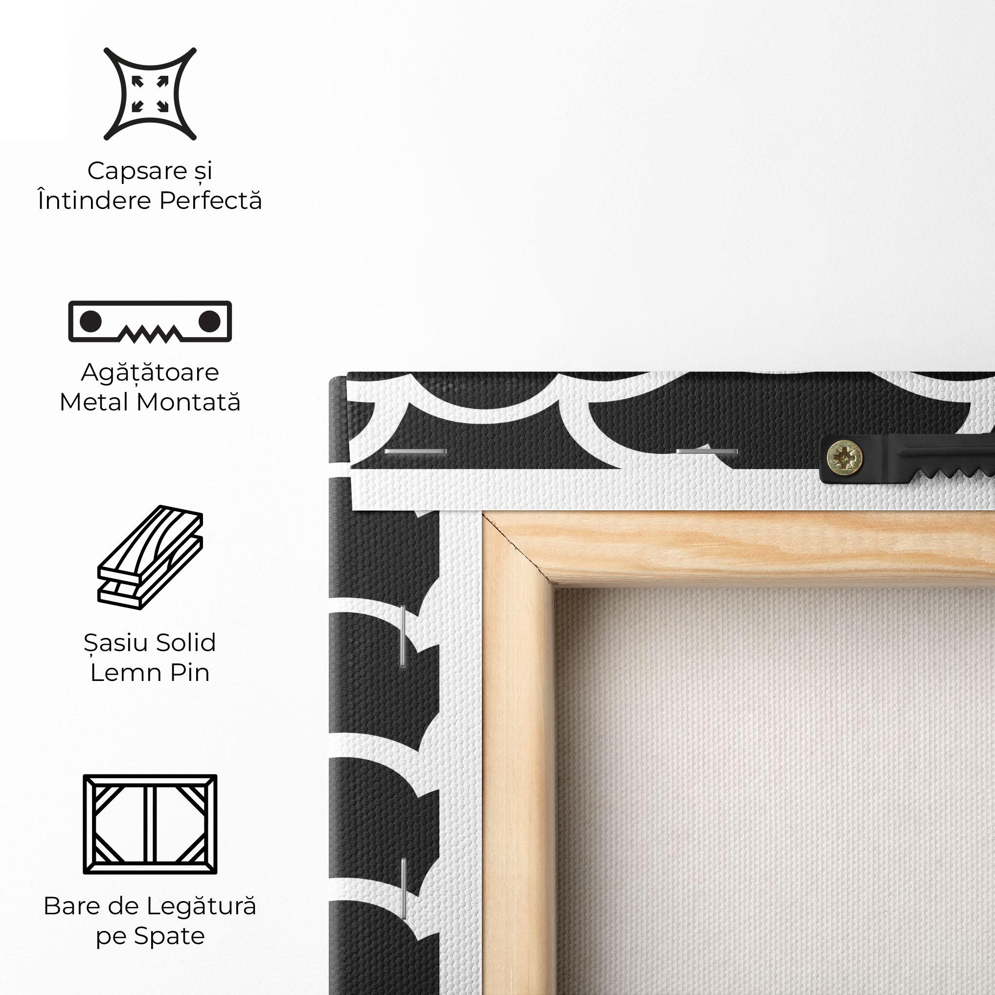 Tablou Canvas Black Clouds mockup 5