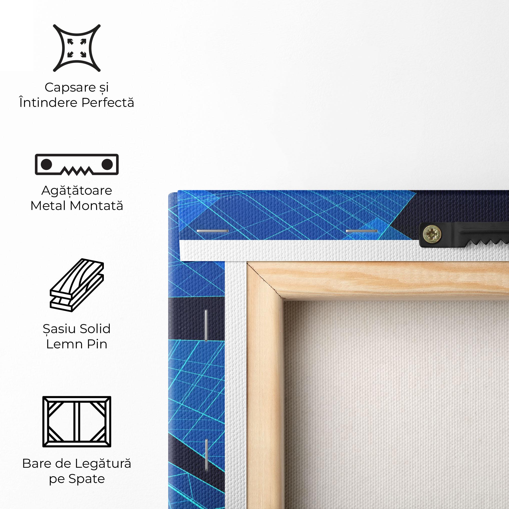 Tablou Canvas Blue Buildings mockup 5