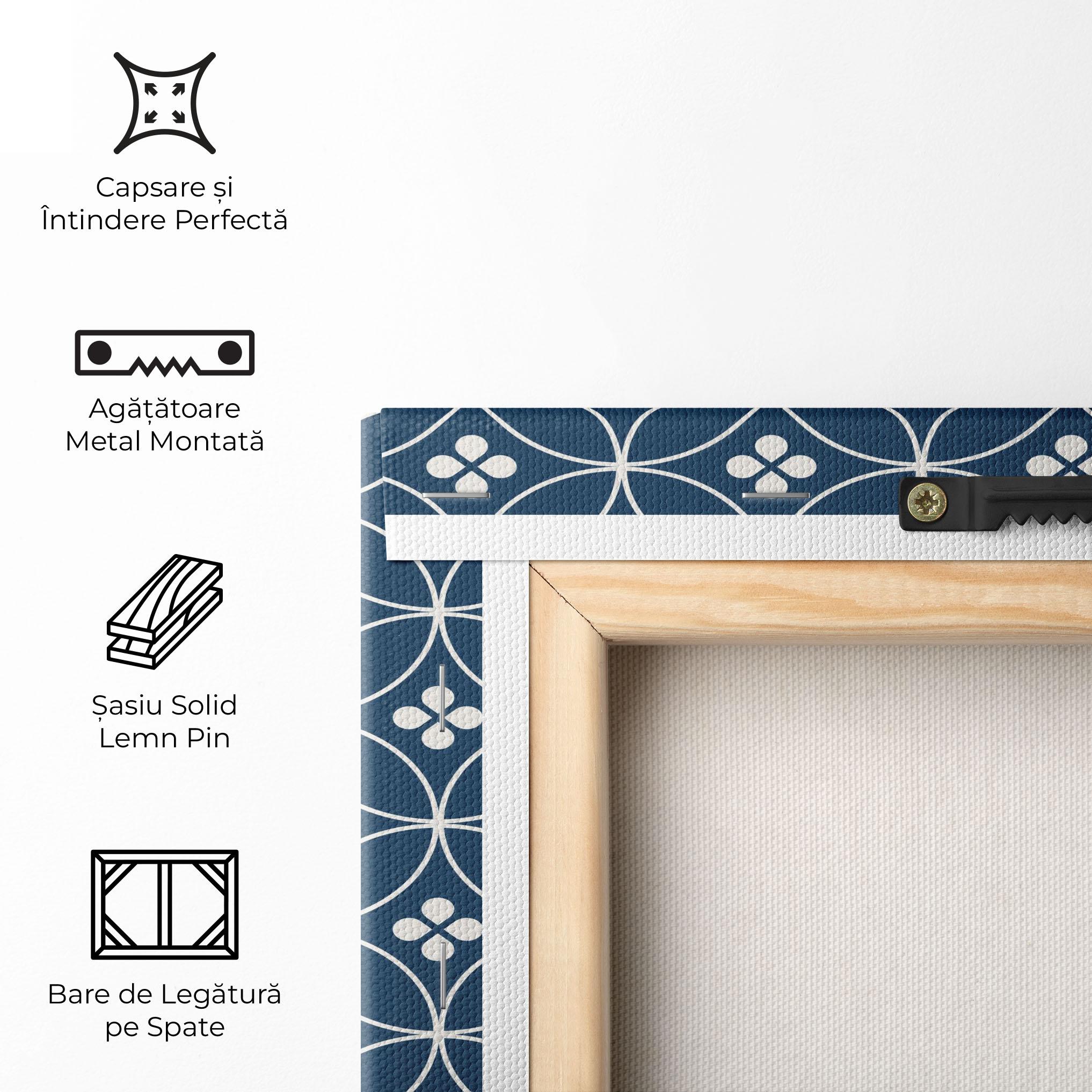 Tablou Canvas Blue Circle mockup 5