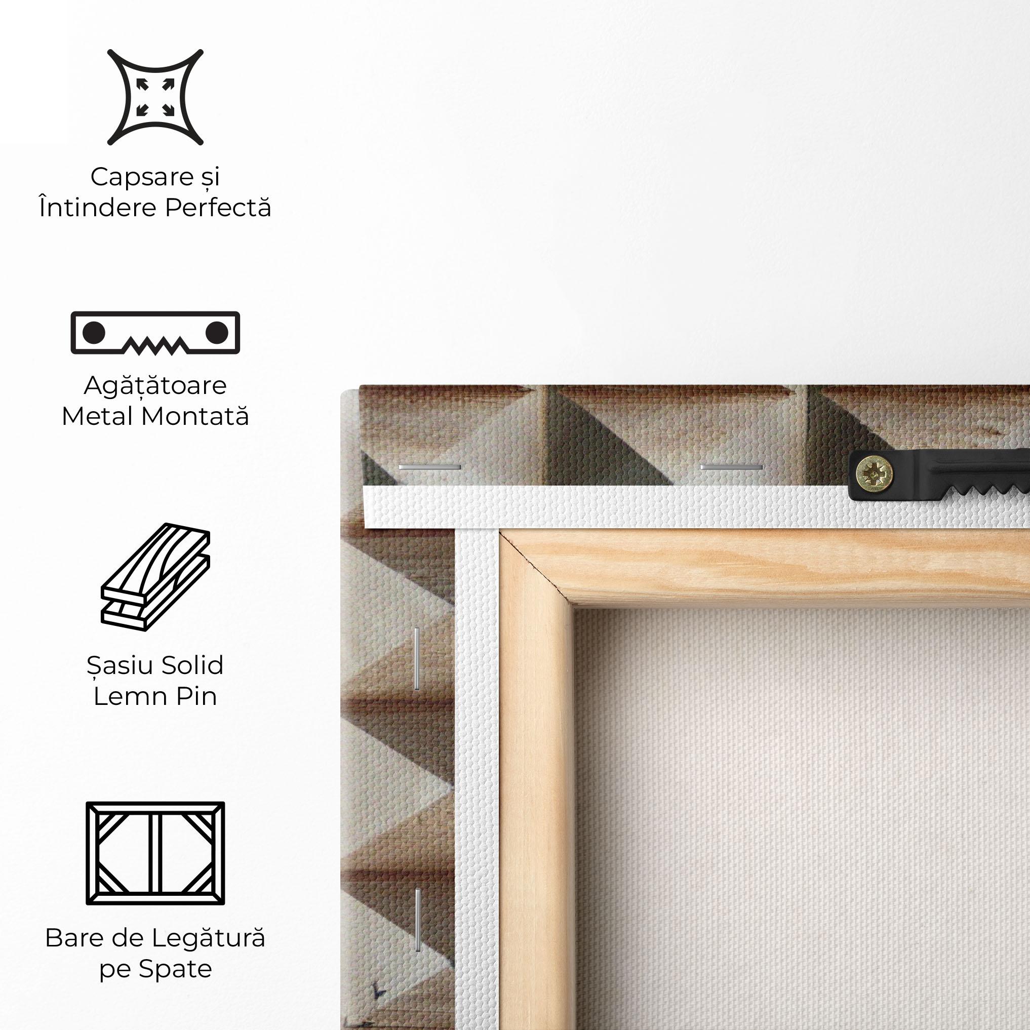 Tablou Canvas Cream Pyramid mockup 5