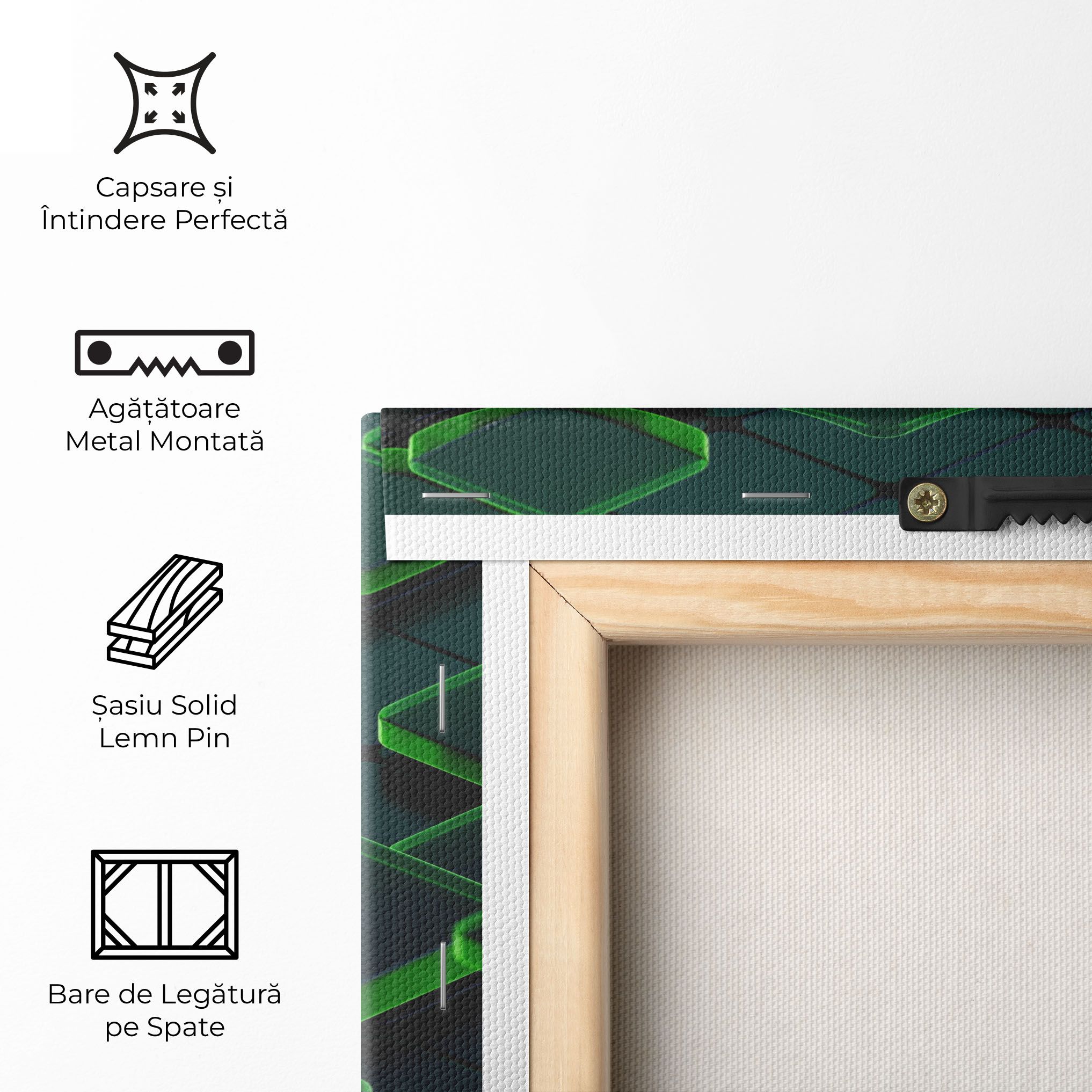 Green Square Floating mockup 5