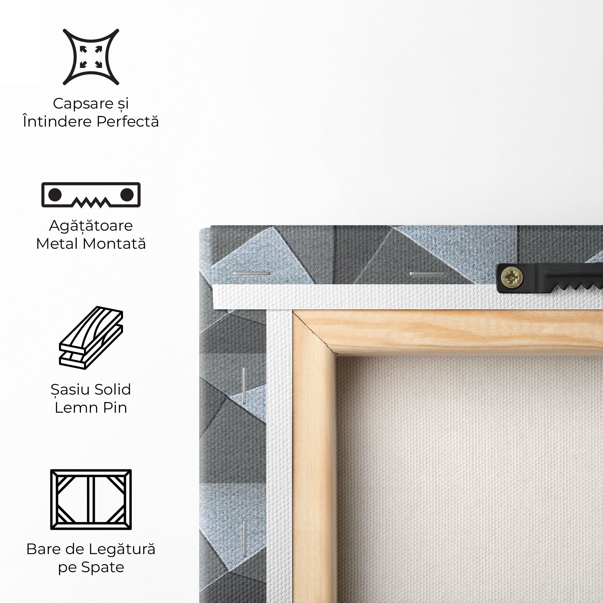Grey Triangle Square mockup 5