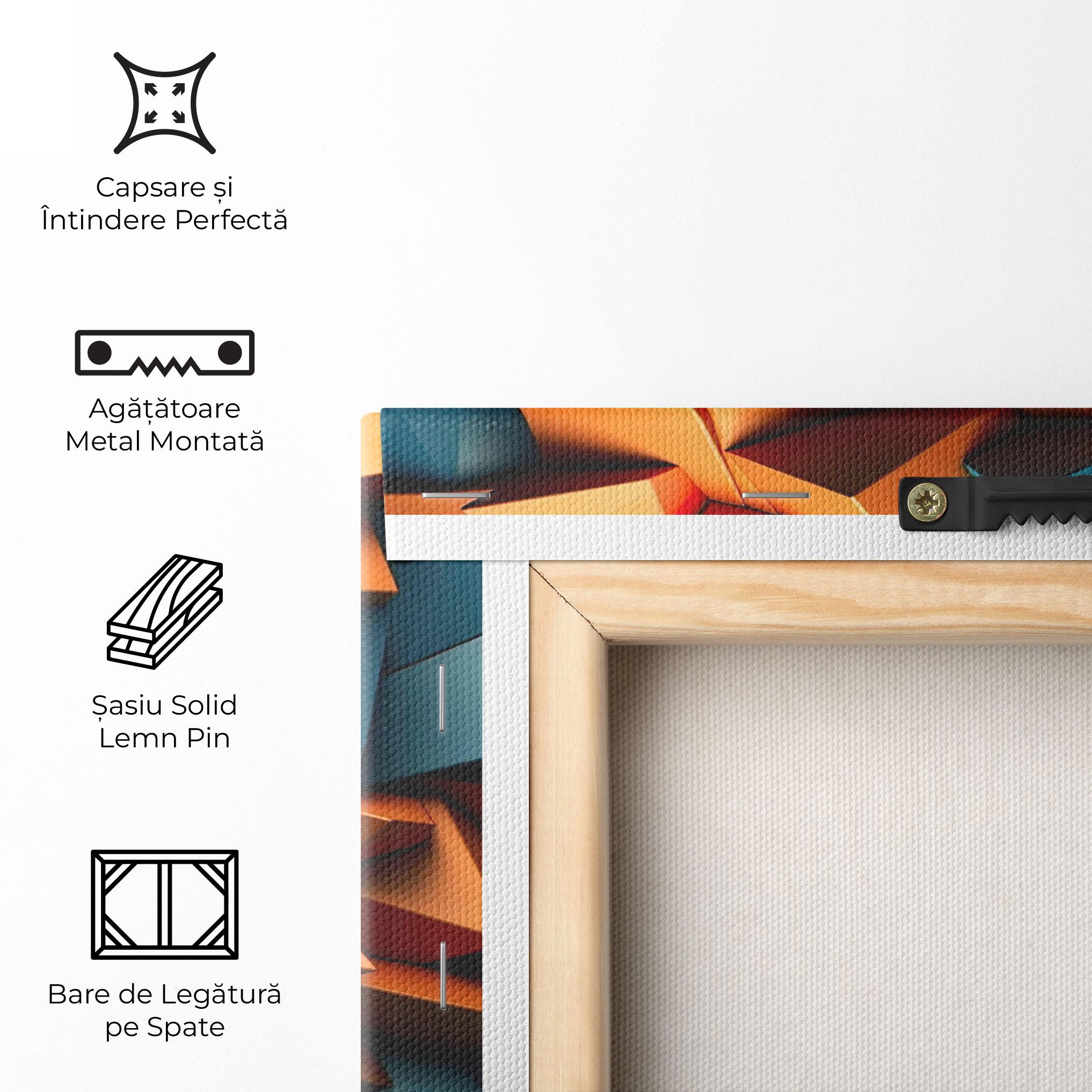 Tablou Canvas Multicolor Triangle mockup 5