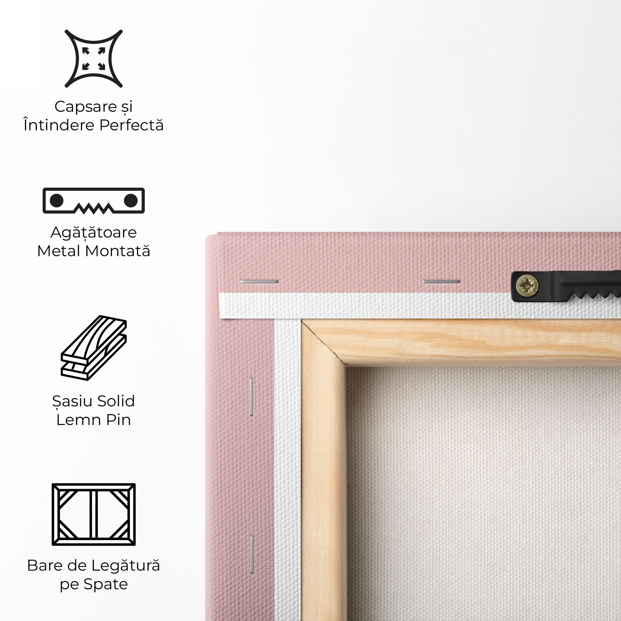 Tablou Canvas Pink Circle mockup 5