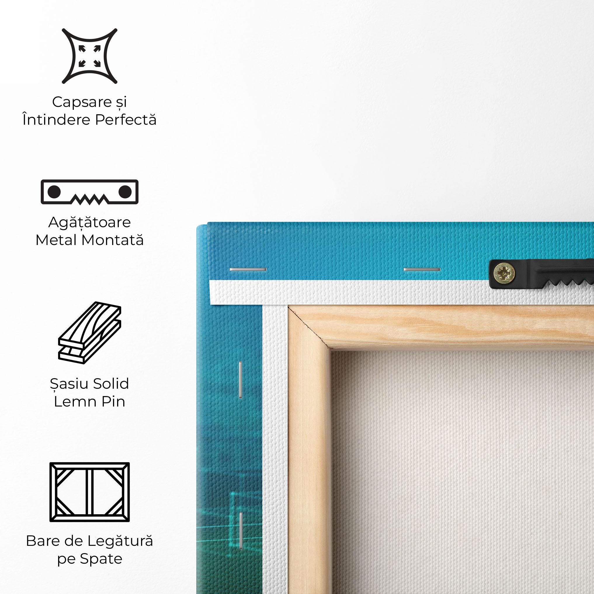 Tablou Canvas Square Lines Connecting mockup 5