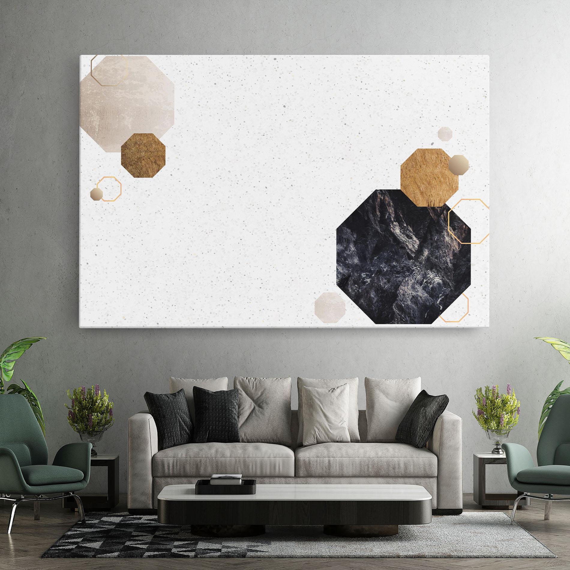 Tablou Canvas Big Hexagon mockup 7