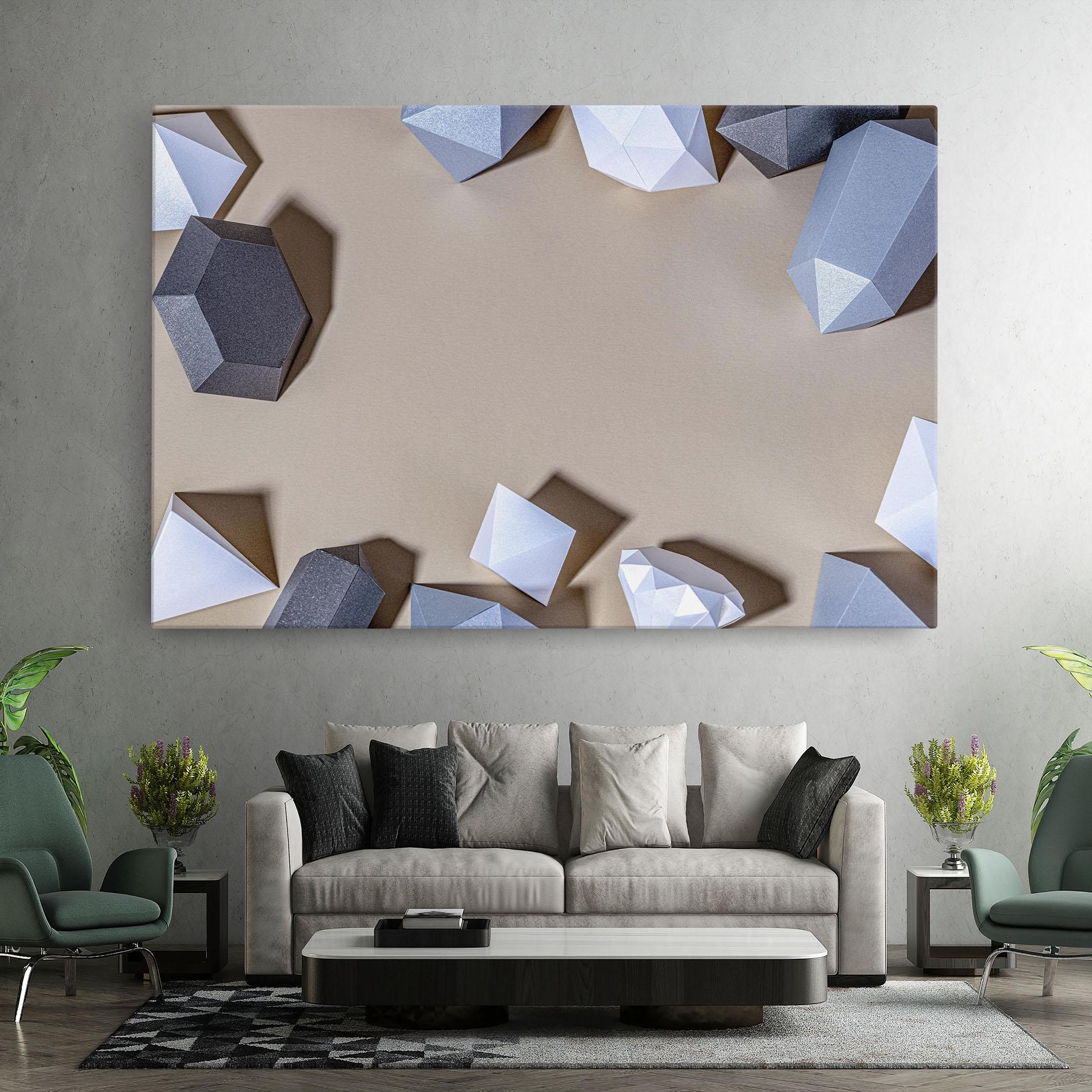 Tablou Canvas Geometric 3d Shapes mockup 7