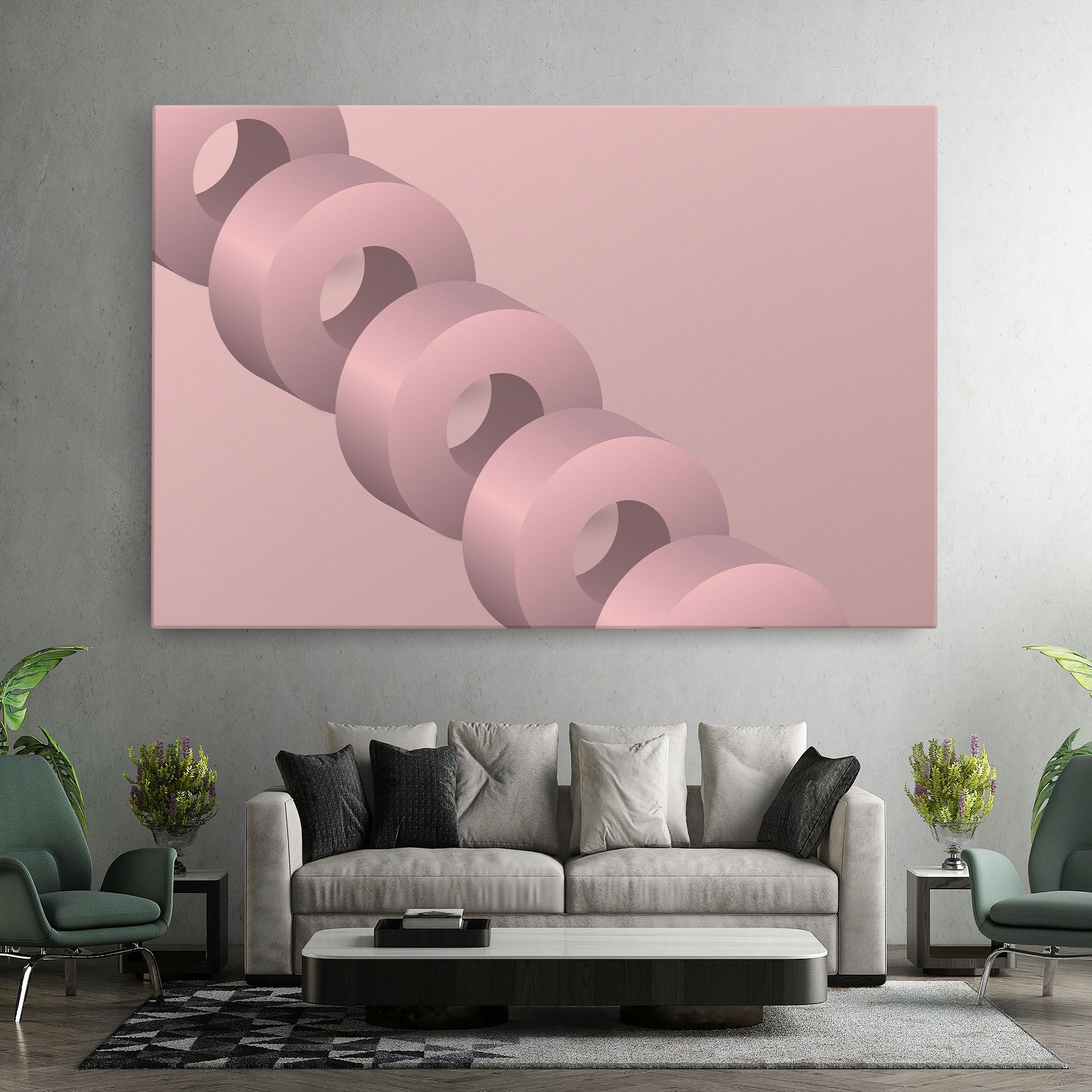 Pink Circle mockup 7