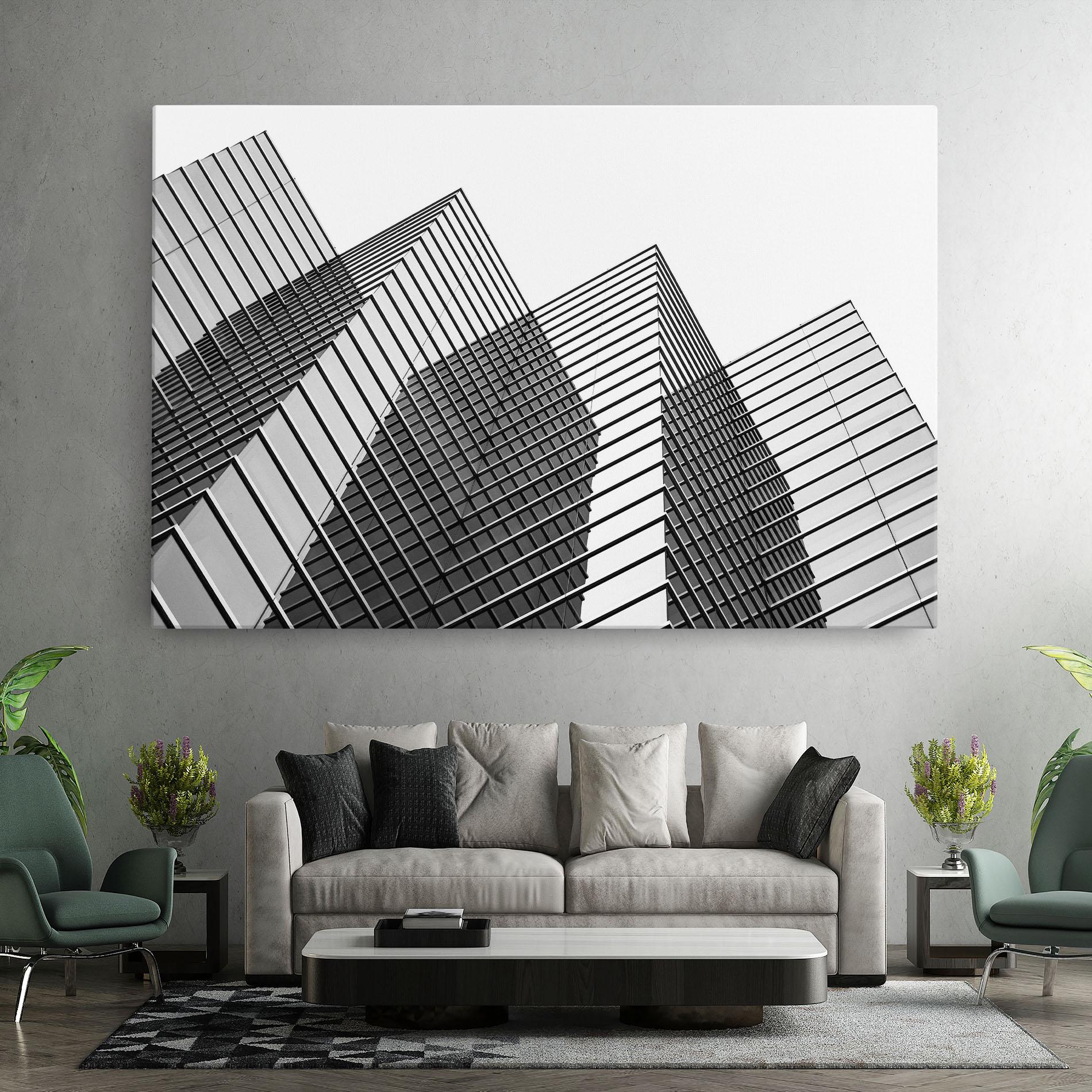 Tablou Canvas Square Building mockup 7