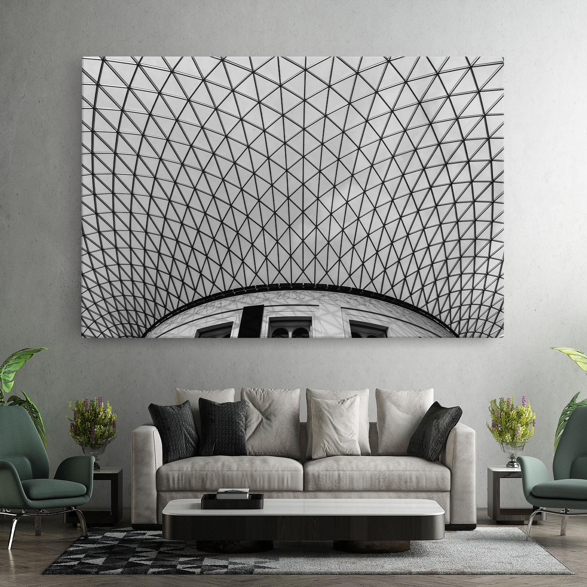 Tablou Canvas Triangle Ceiling mockup 7