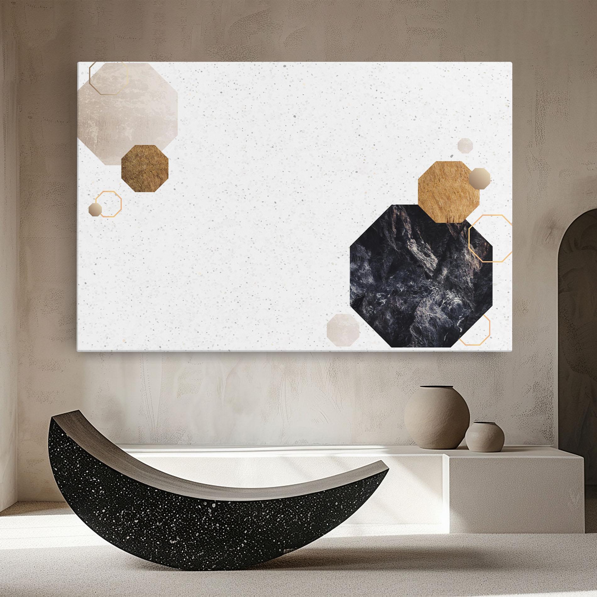 Tablou Canvas Big Hexagon mockup 8