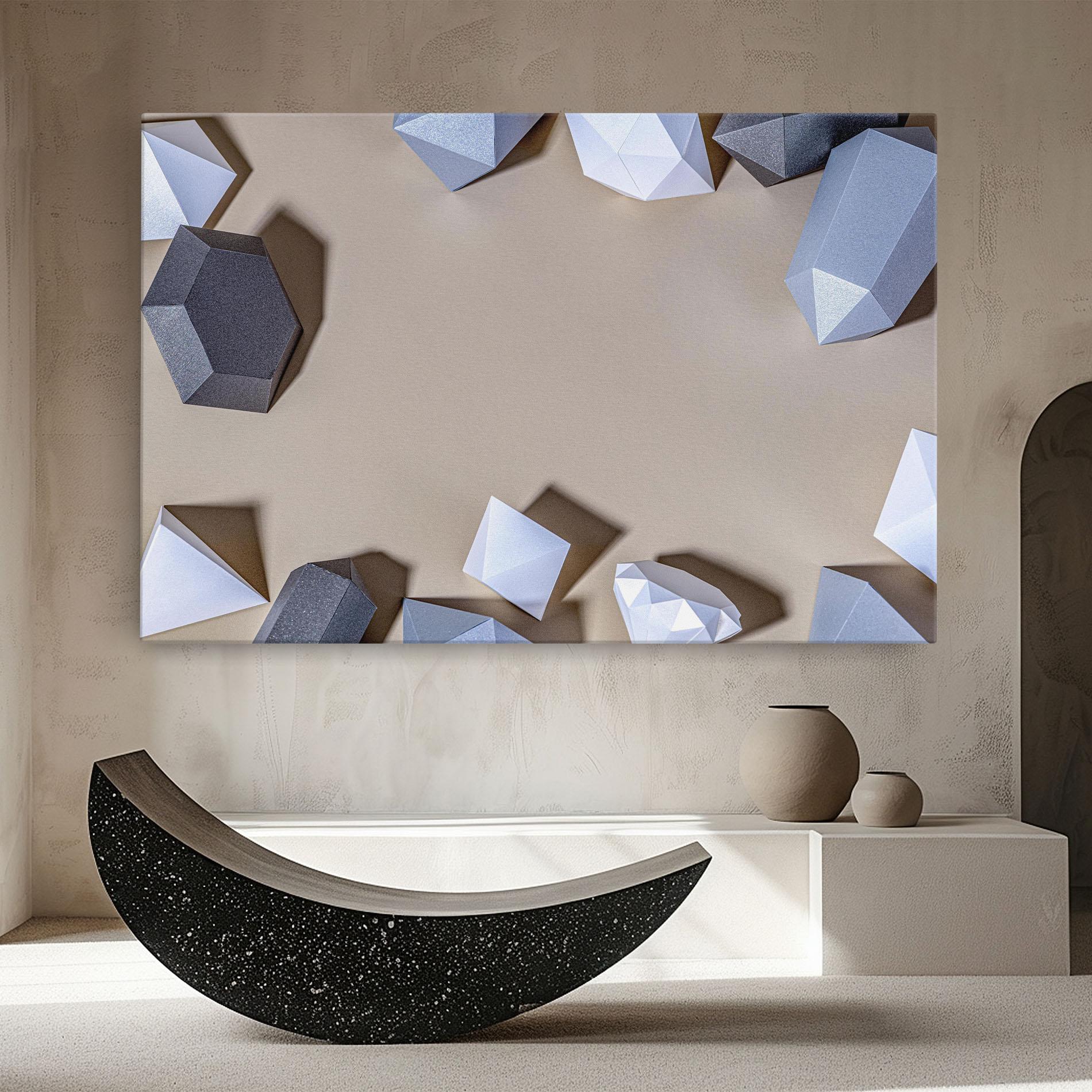 Tablou Canvas Geometric 3d Shapes mockup 8