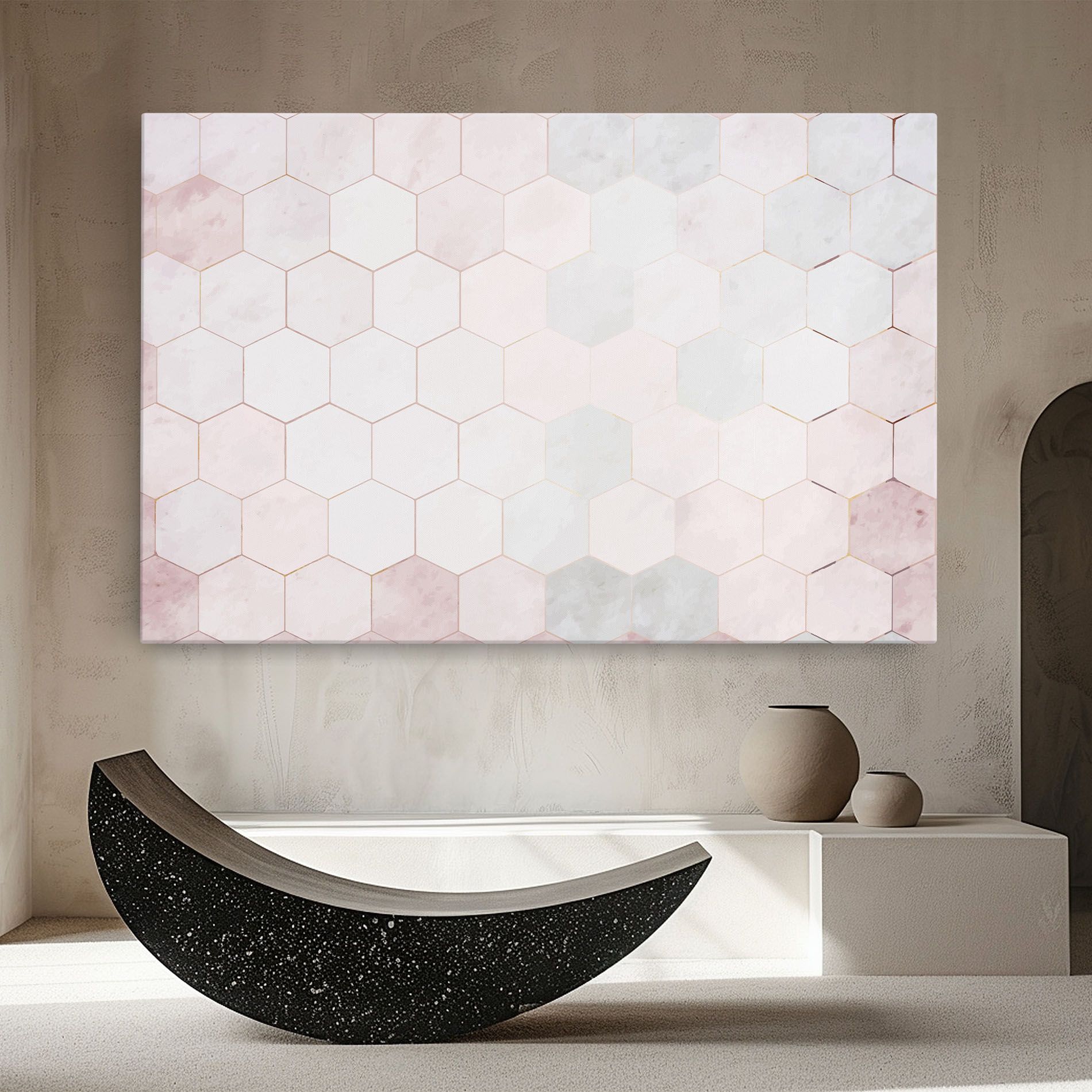Hexagon Pink mockup 8
