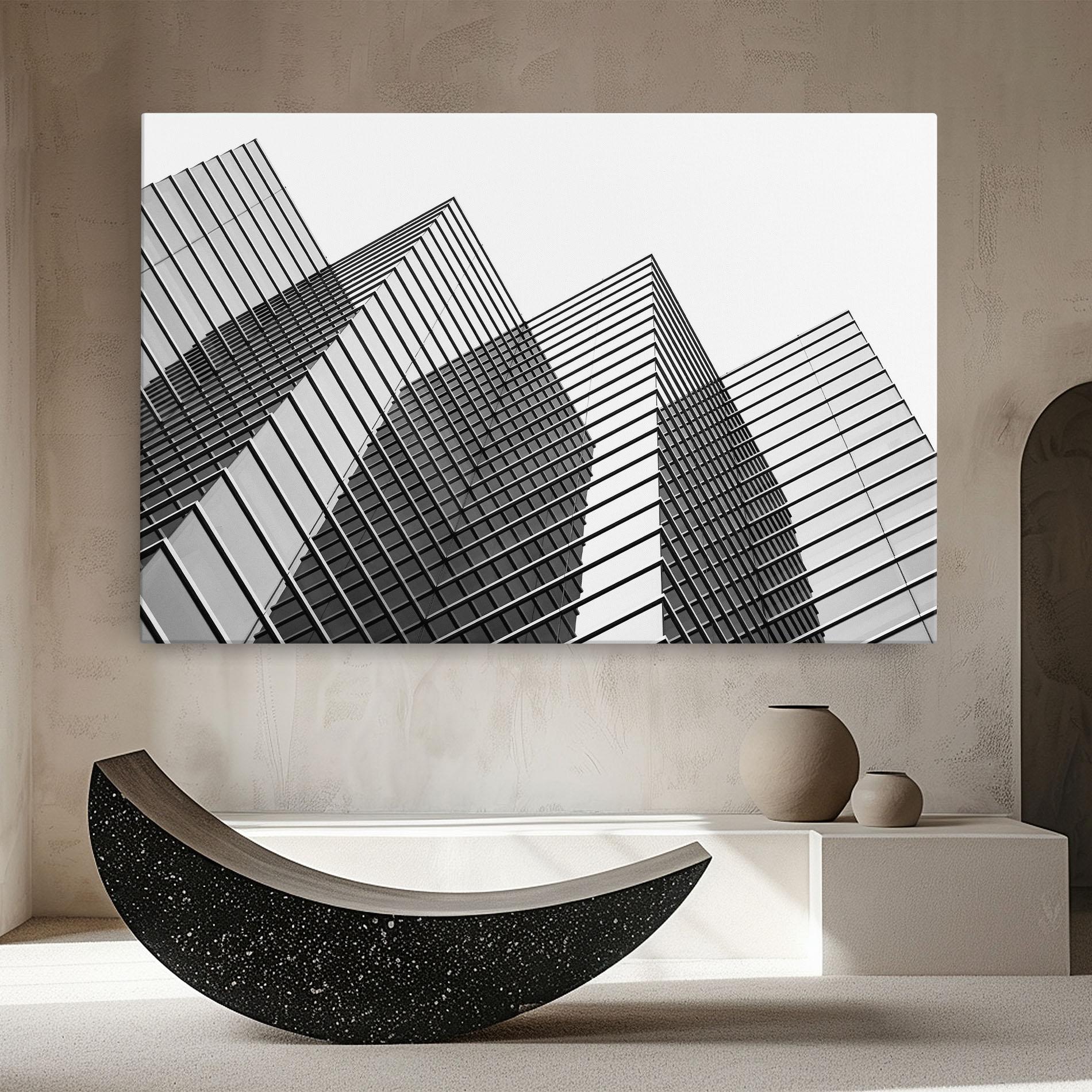 Tablou Canvas Square Building mockup 8