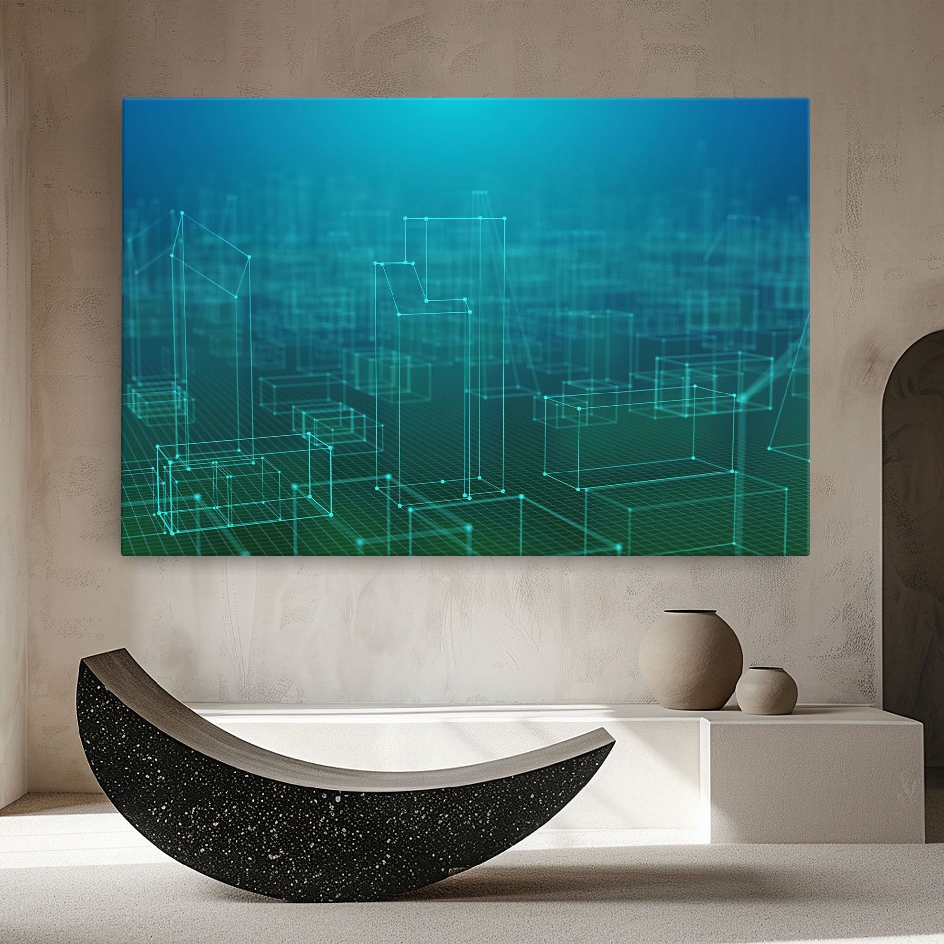 Square Lines Connecting mockup 8