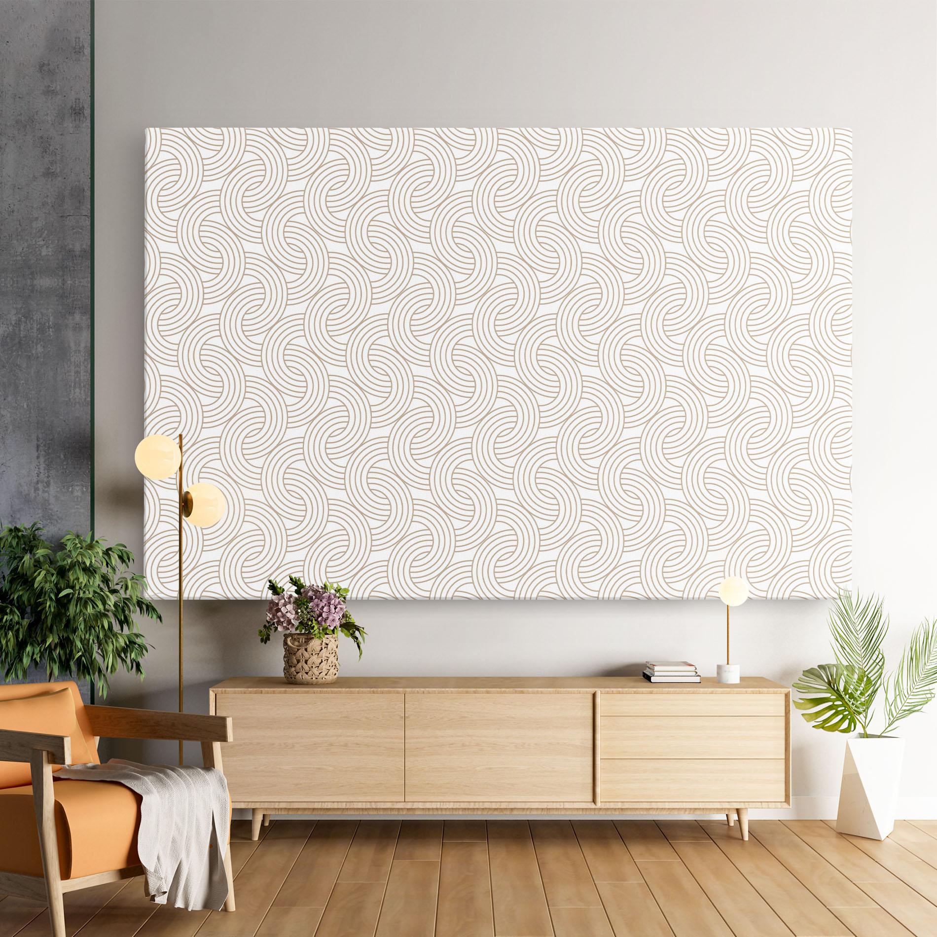 Tablou Canvas Cream Lines mockup 9